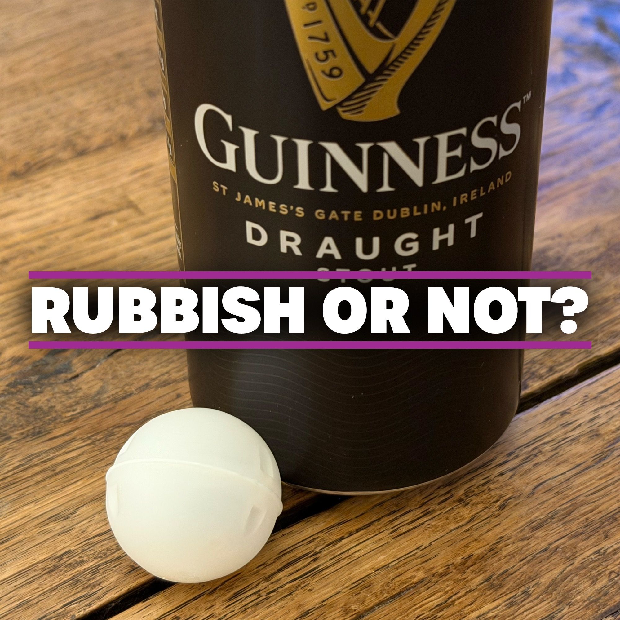 Is the widget in a Guinness can recyclable?