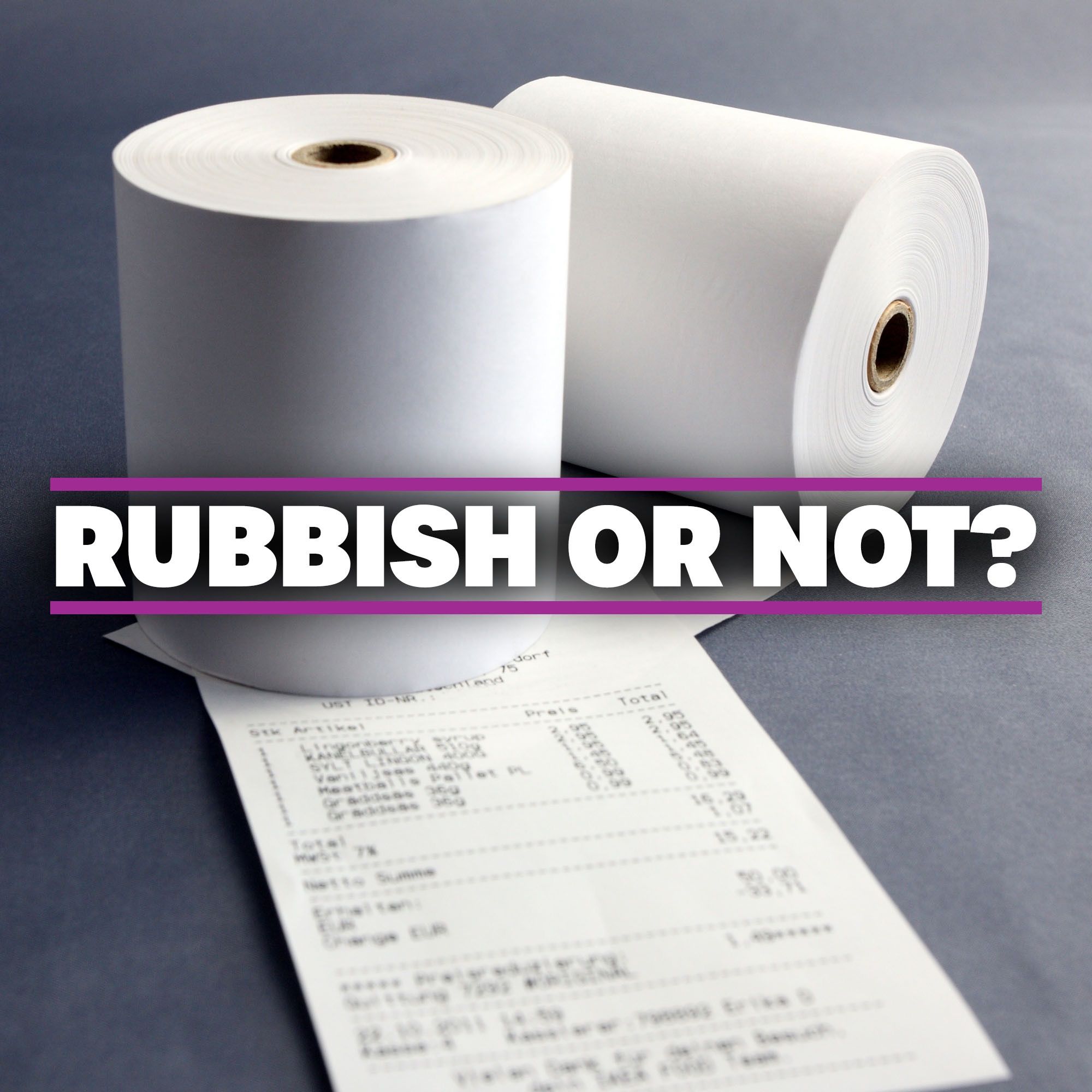 Are receipts recyclable?