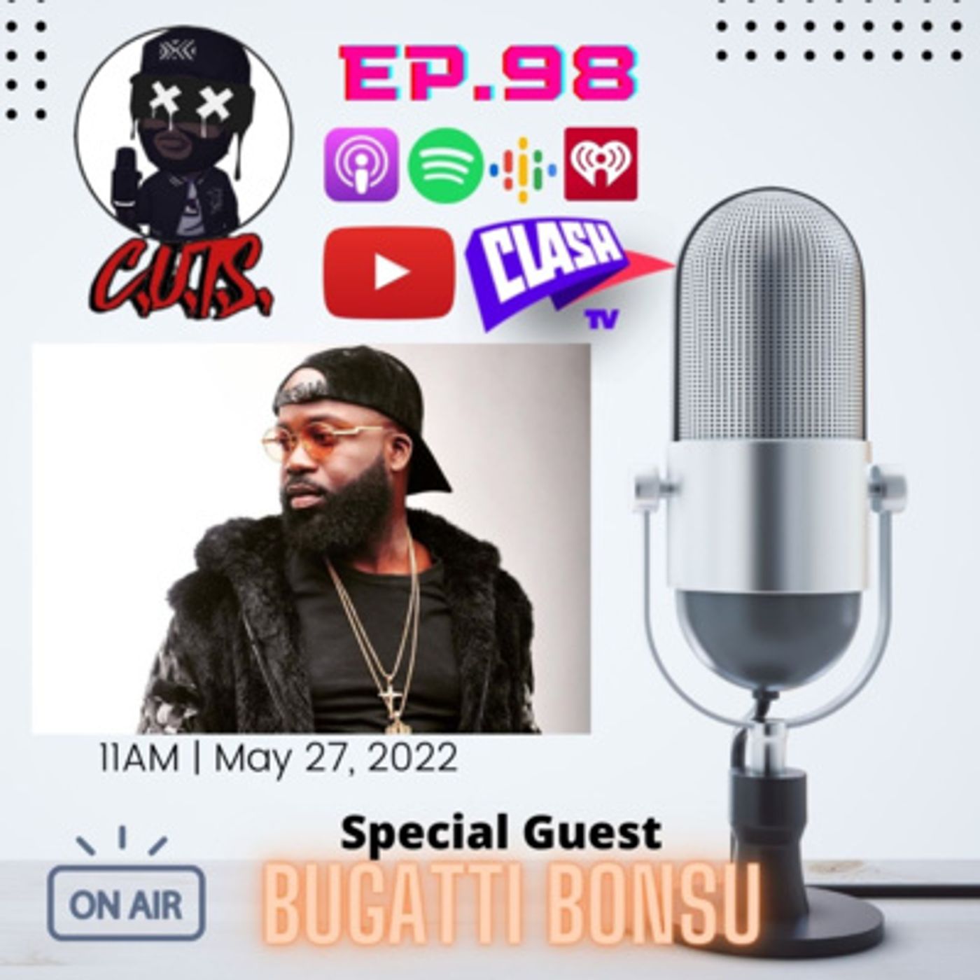 Season 4, Episode 98 - WHAT IN THE "BUGATTI BONSU" SONNNNNN?!!!!! - Bugatti Bonsu Interview episode artwork