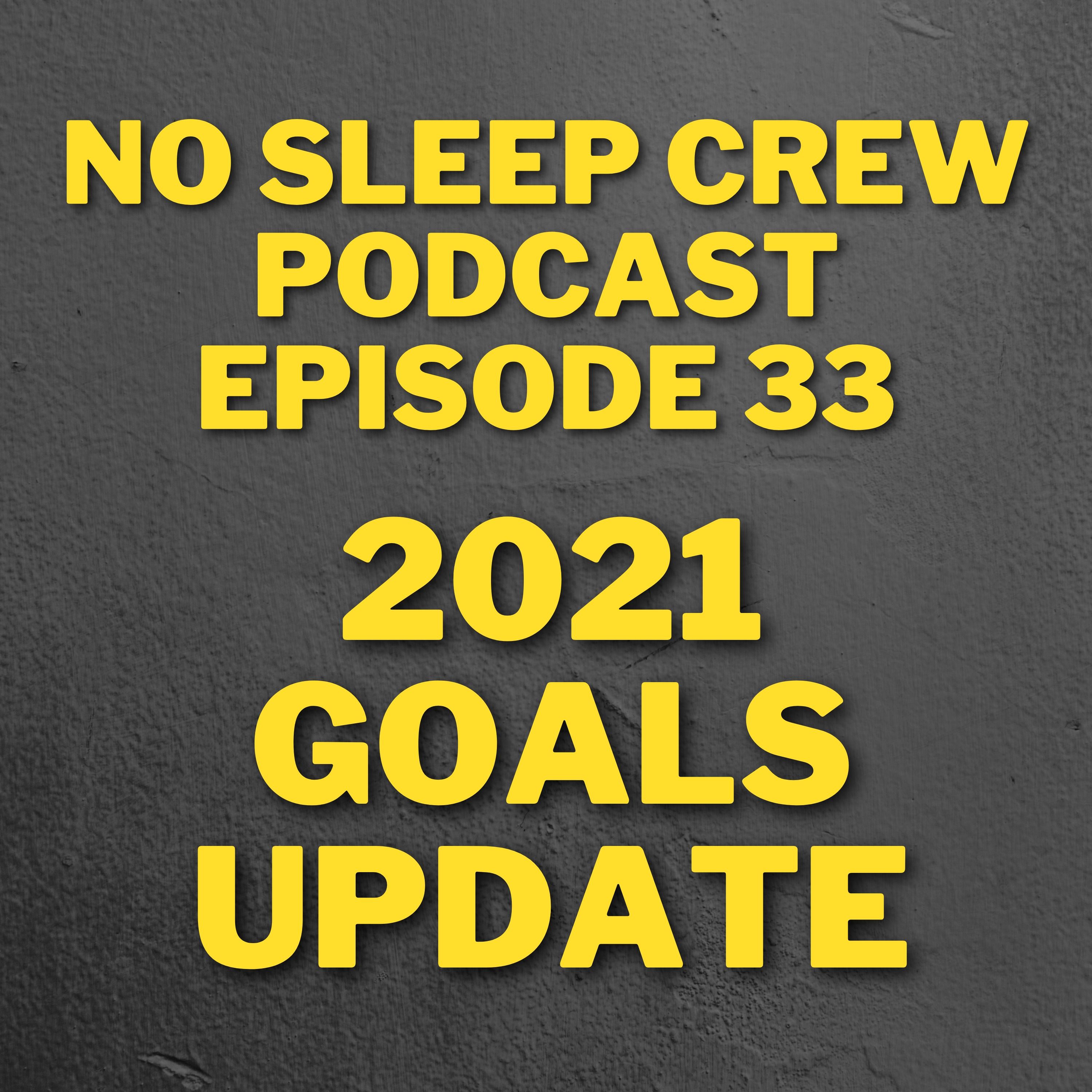 No Sleep Crew Podcast Episode 33: 2021 Goals Update