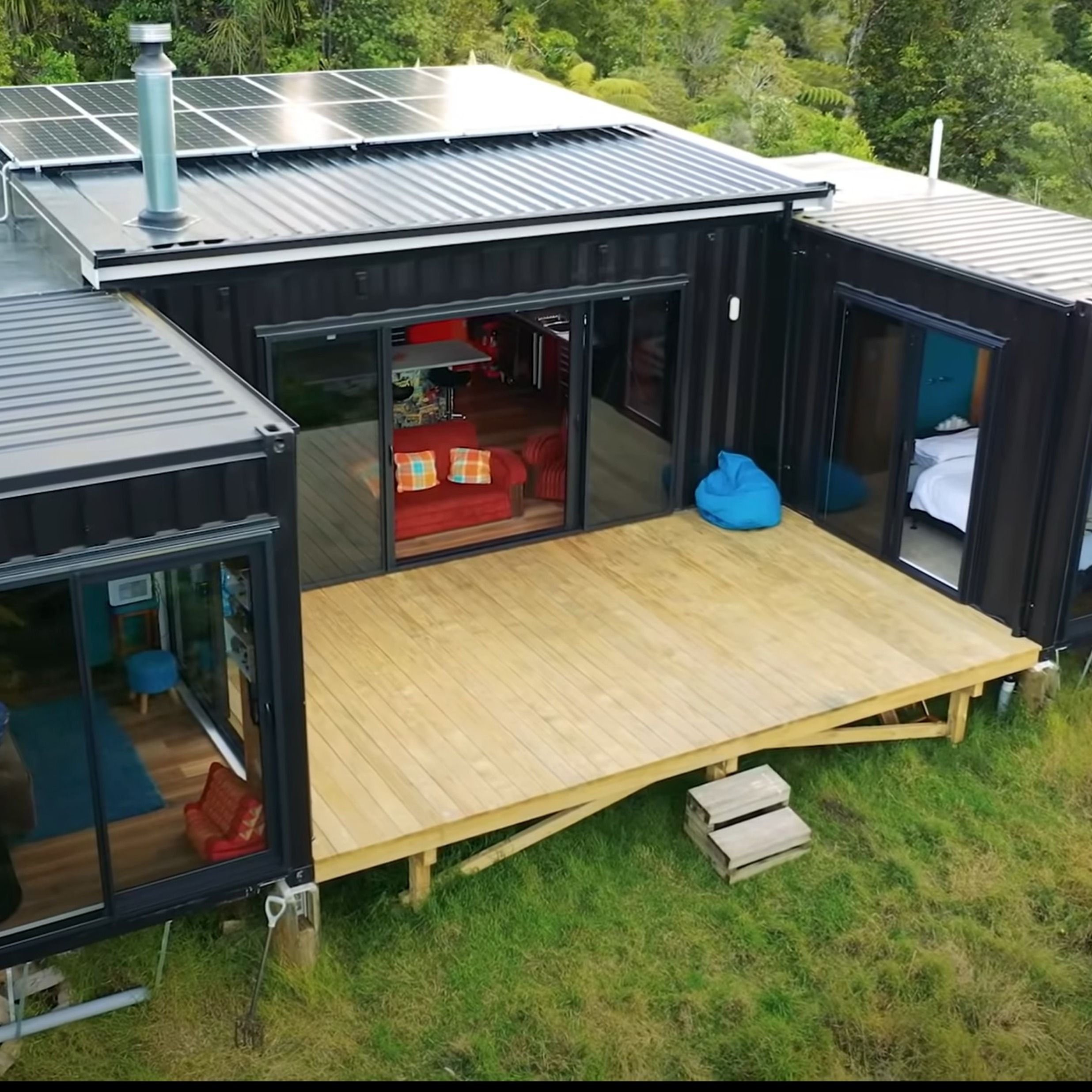 Living Off Grid In A Shipping Container Home