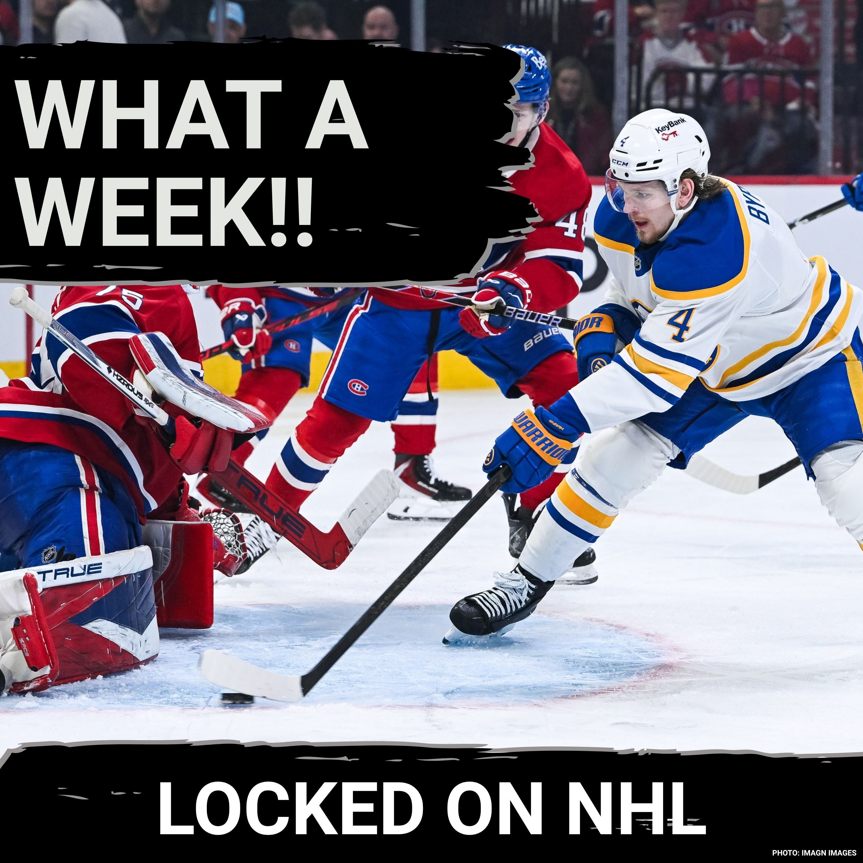 Bowen Byram traded to the Blackhawks and the NHL trade market ERUPTS episode artwork