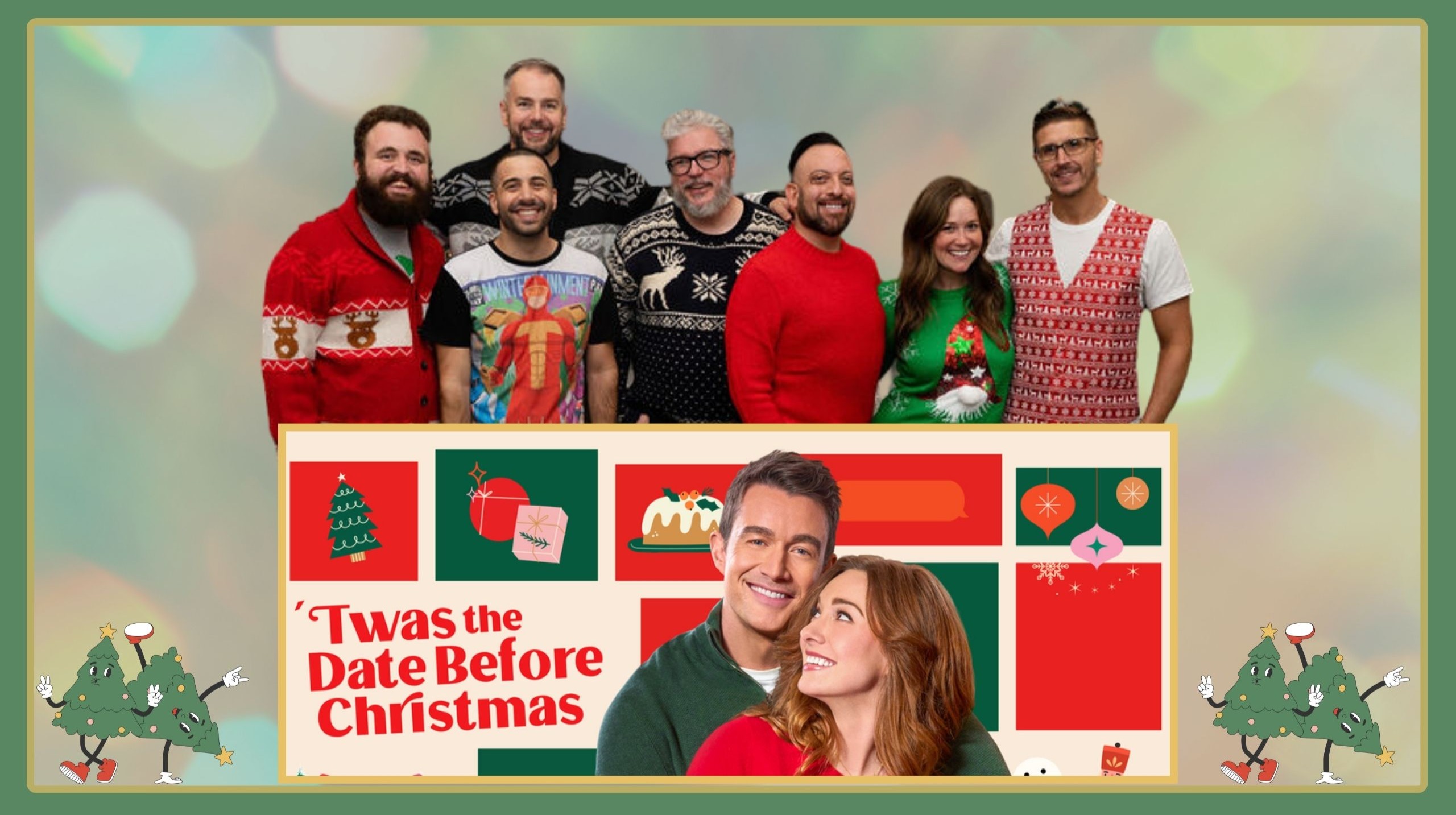 'Twas the Date Before Christmas (Hallmark Channel - 2024) ft. Alonso Duralde, Jacklyn Collier, Patrick Serrano, Ryan Pappolla