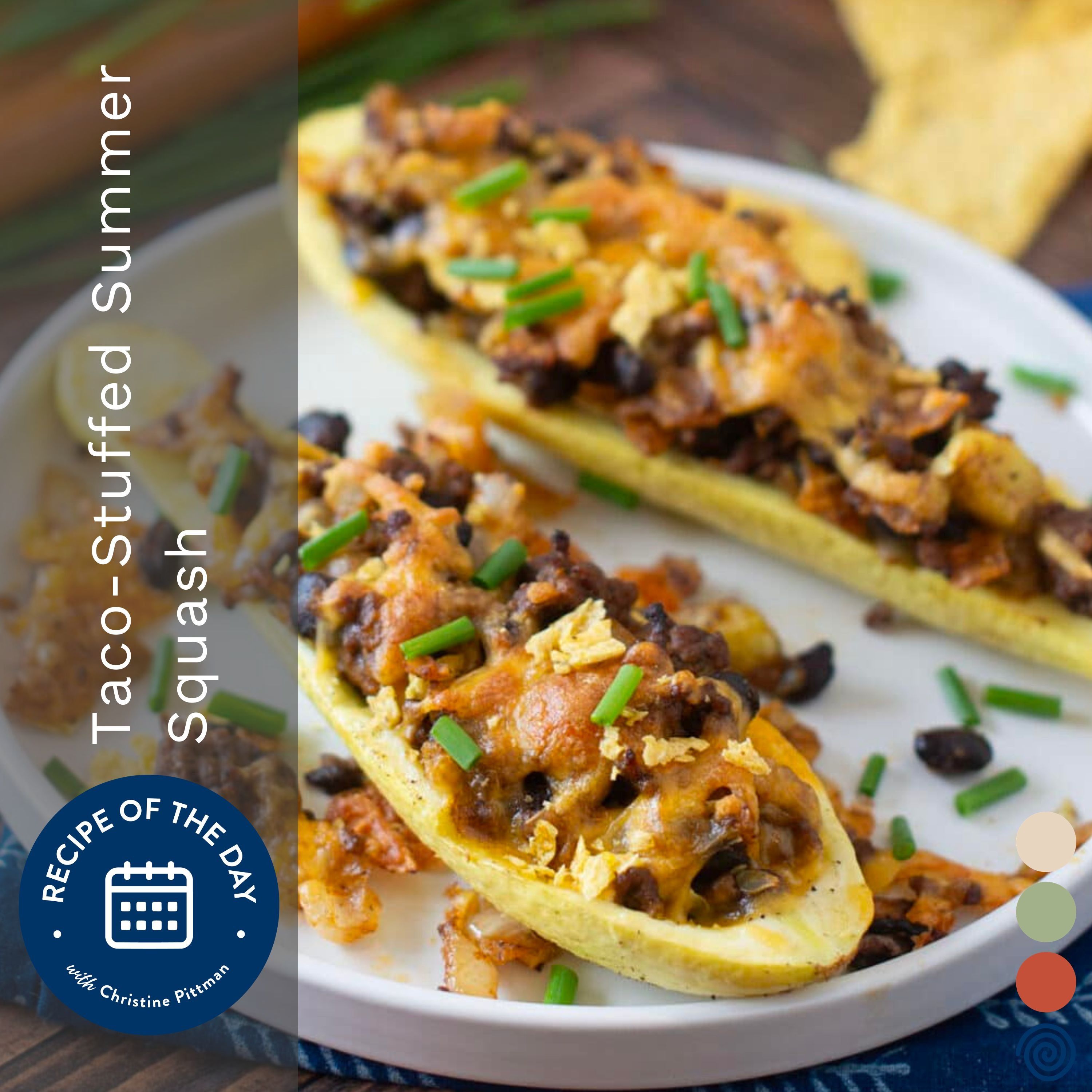 Taco-Stuffed Summer Squash