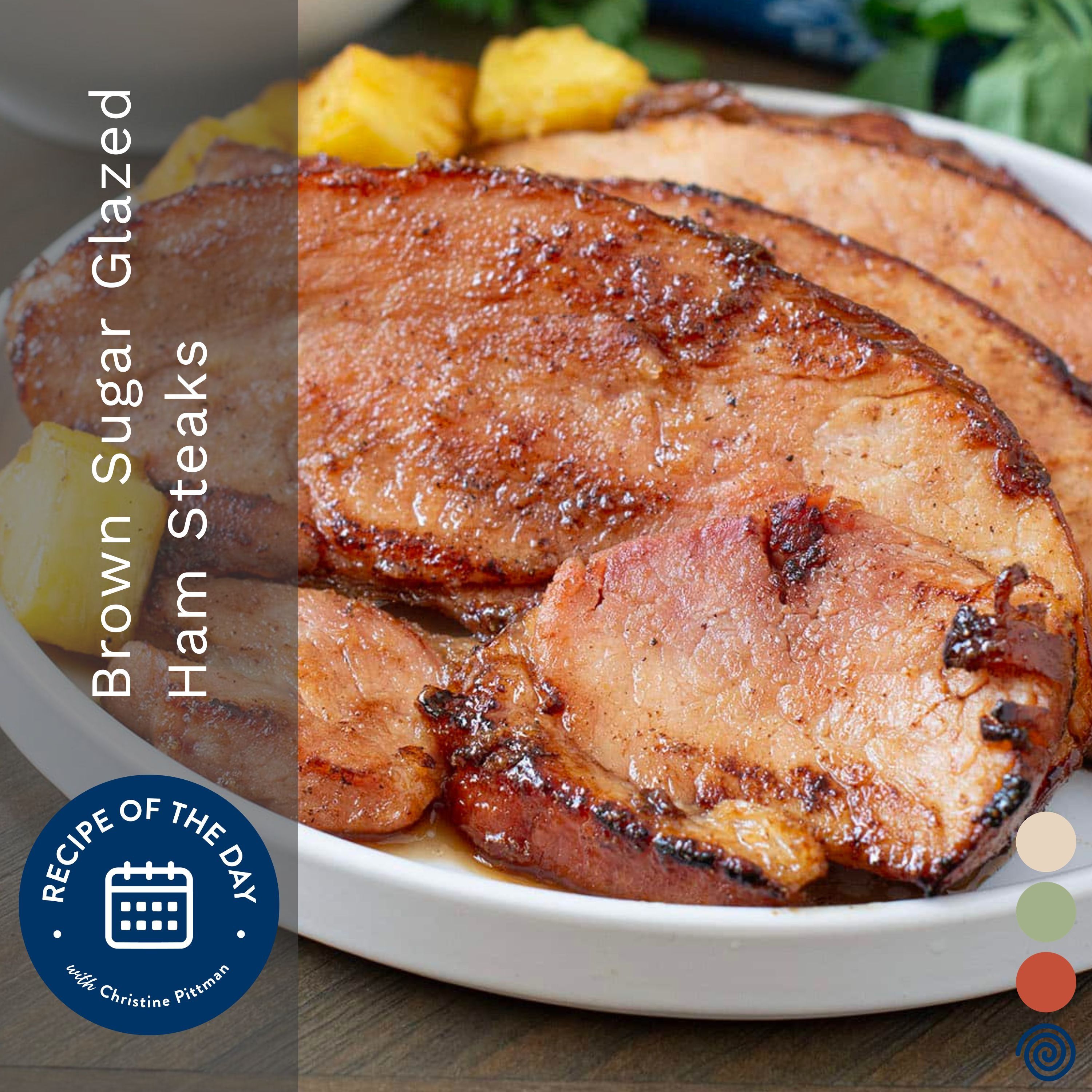 Brown Sugar Glazed Ham Steaks