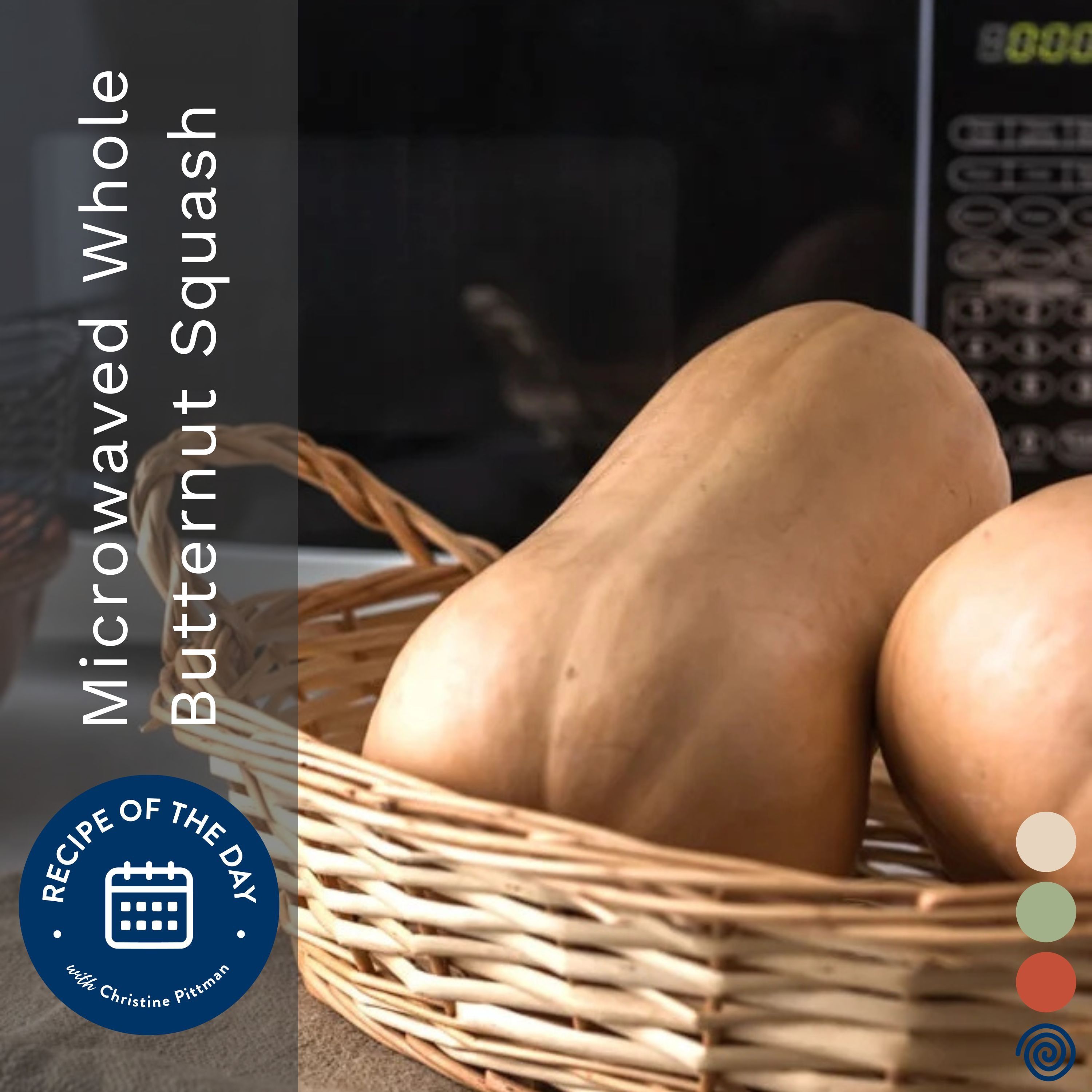 Microwaved Whole Butternut Squash