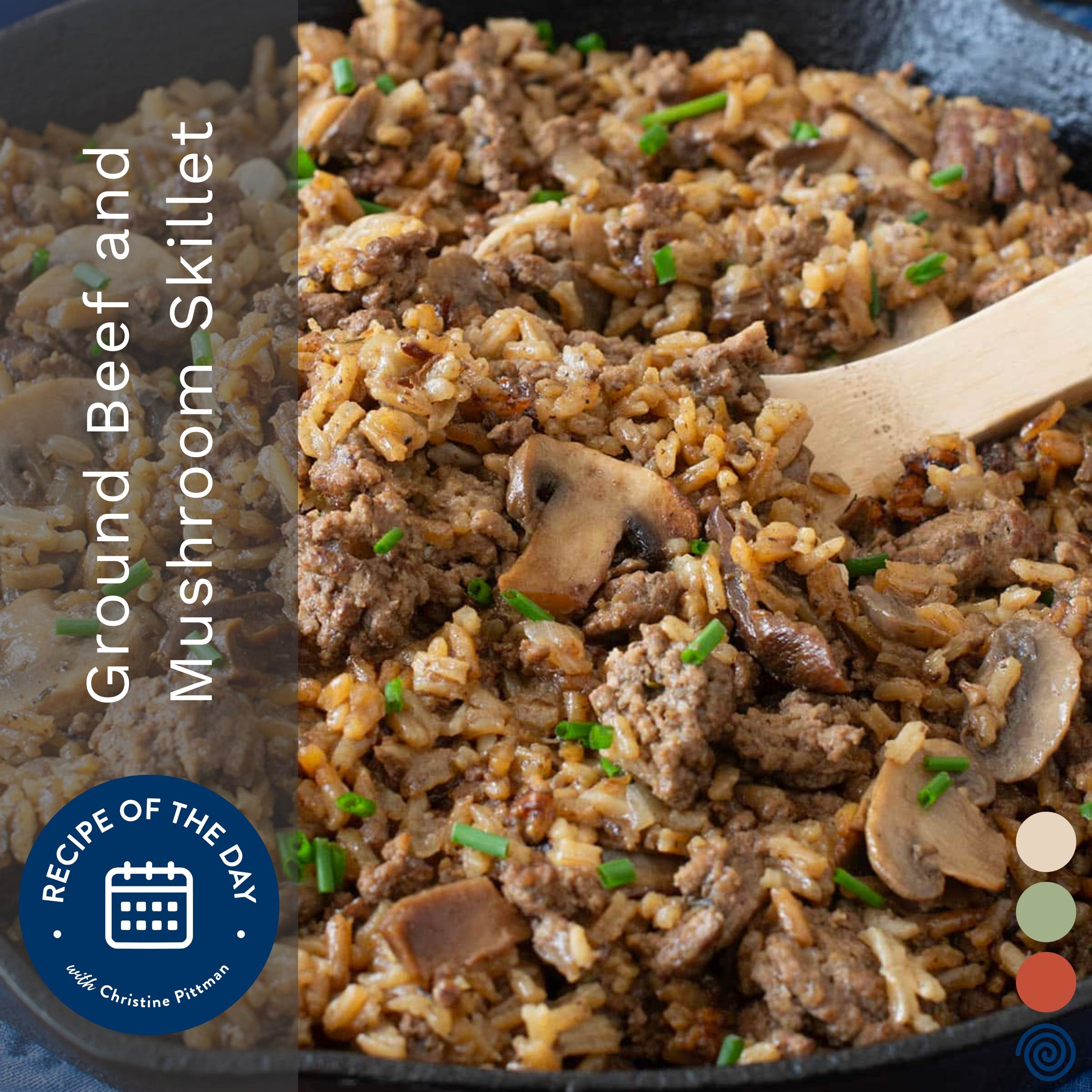Ground Beef and Mushroom Skillet