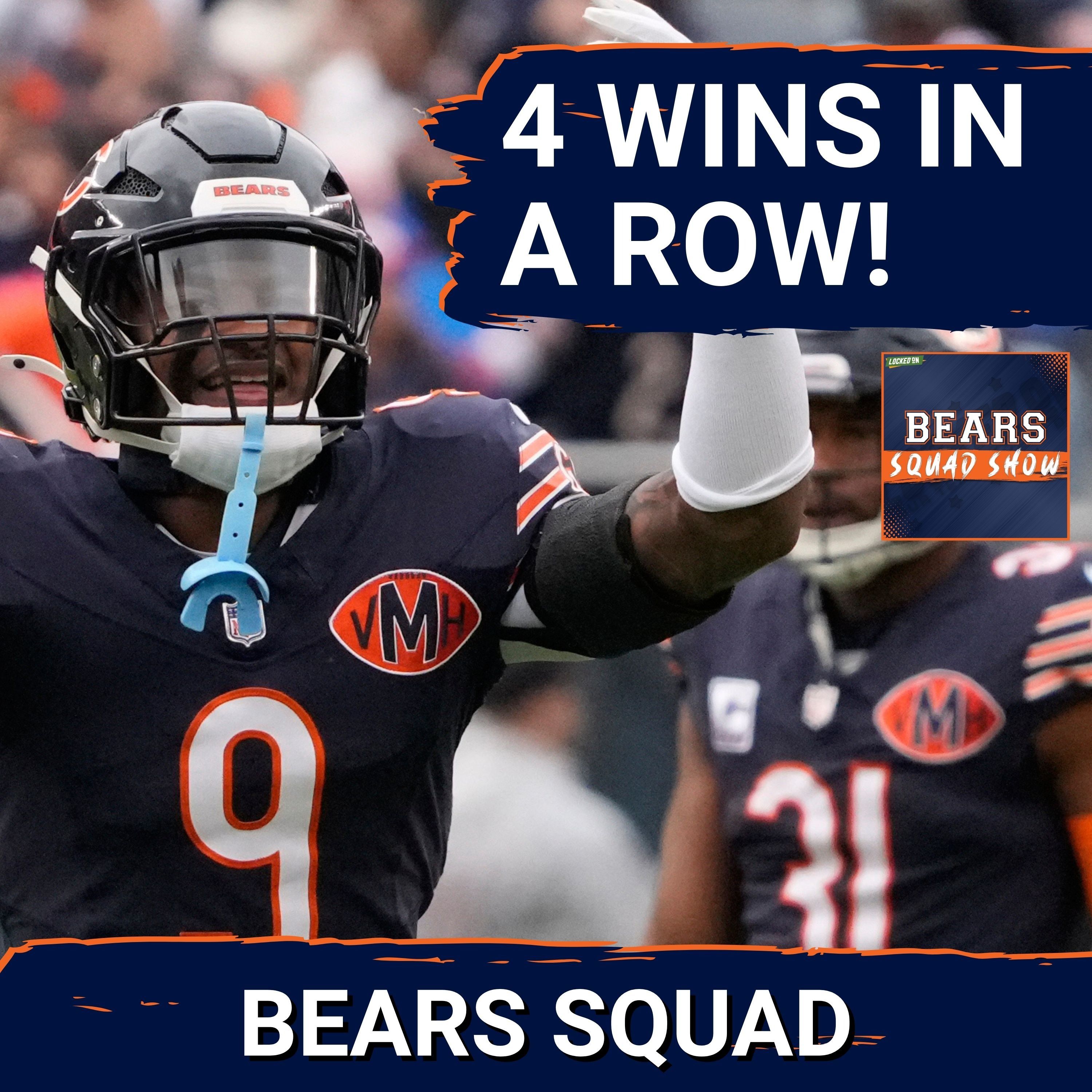 BEARS SQUAD SHOW: The Chicago Bears DEFENSE & running game carry the team to their 4th straight win!