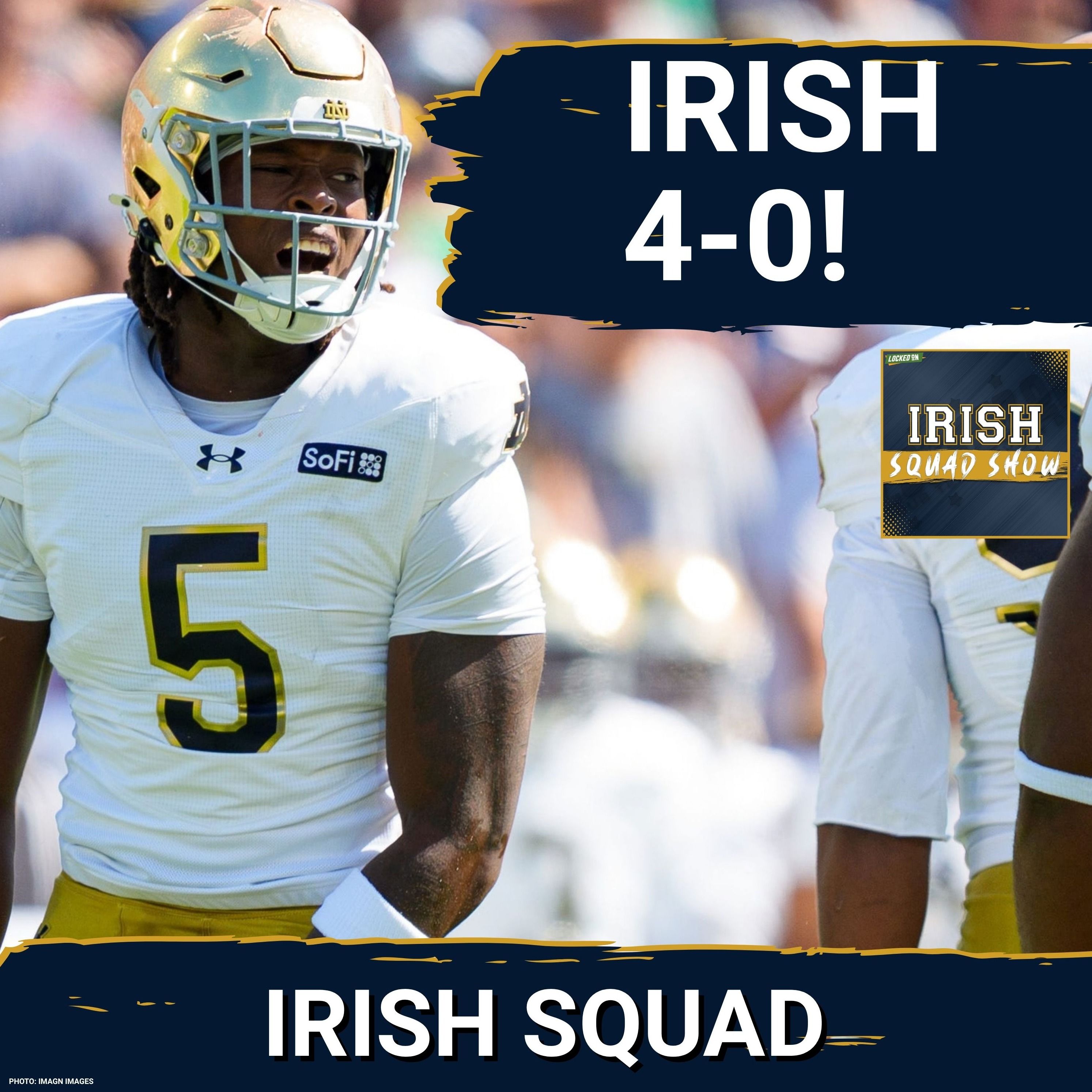 IRISH SQUAD SHOW: Marcus Freeman, CJ Carr & Notre Dame DOMINATE Purdue, the Fighting Irish are 4-0! episode artwork