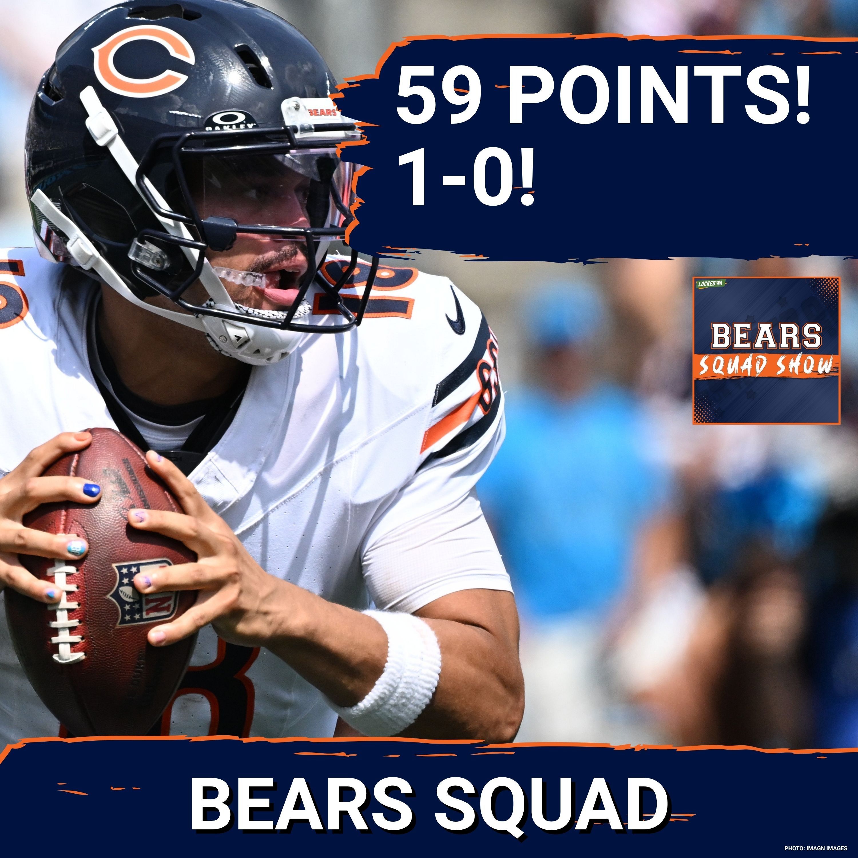 BEARS SQUAD SHOW: The Chicago Bears score 59 POINTS!! Start the season 1-0 with 59-37 W vs Panthers episode artwork