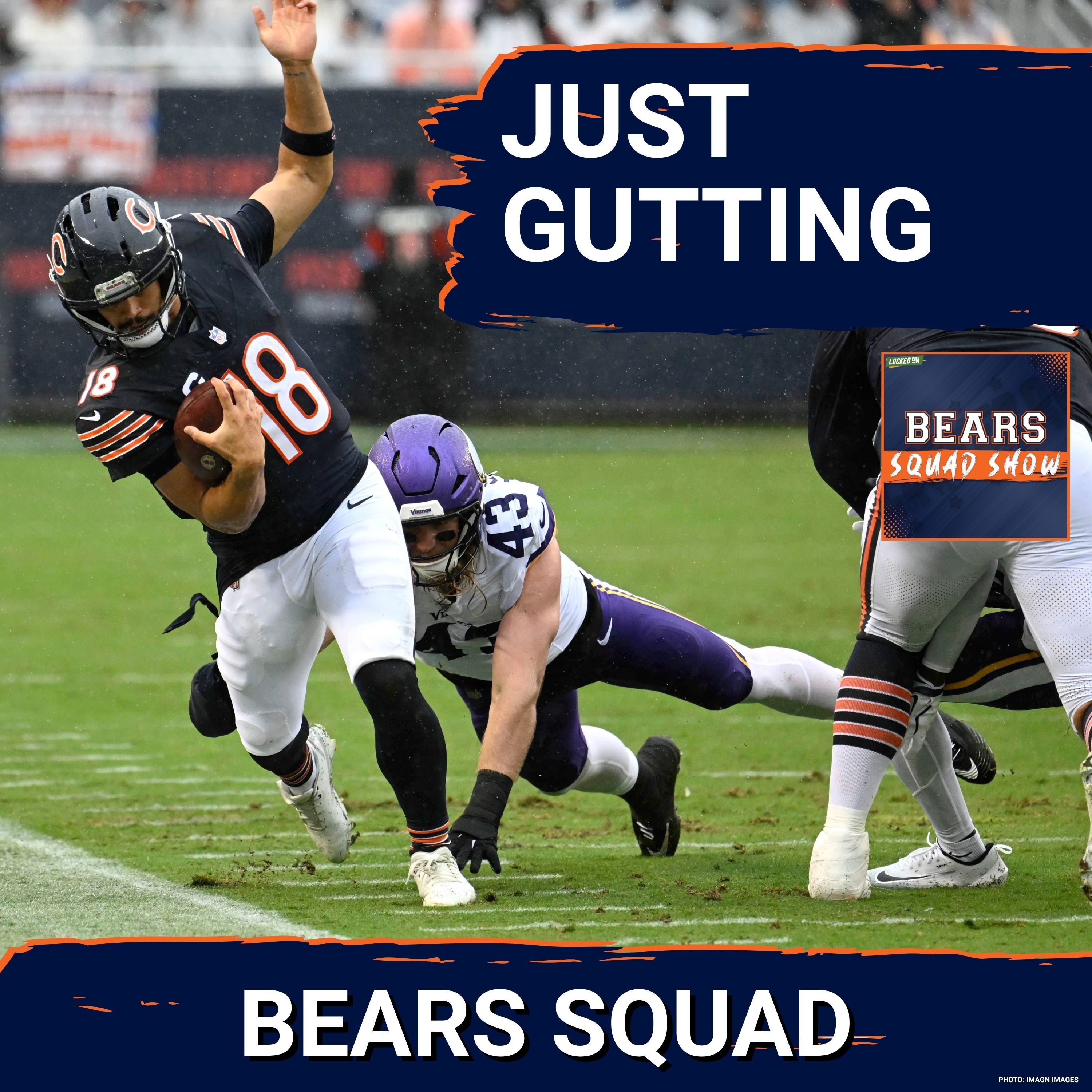 BEARS SQUAD SHOW: Caleb Williams looks SERIOUSLY hurt, gutting moment for the Chicago Bears in loss