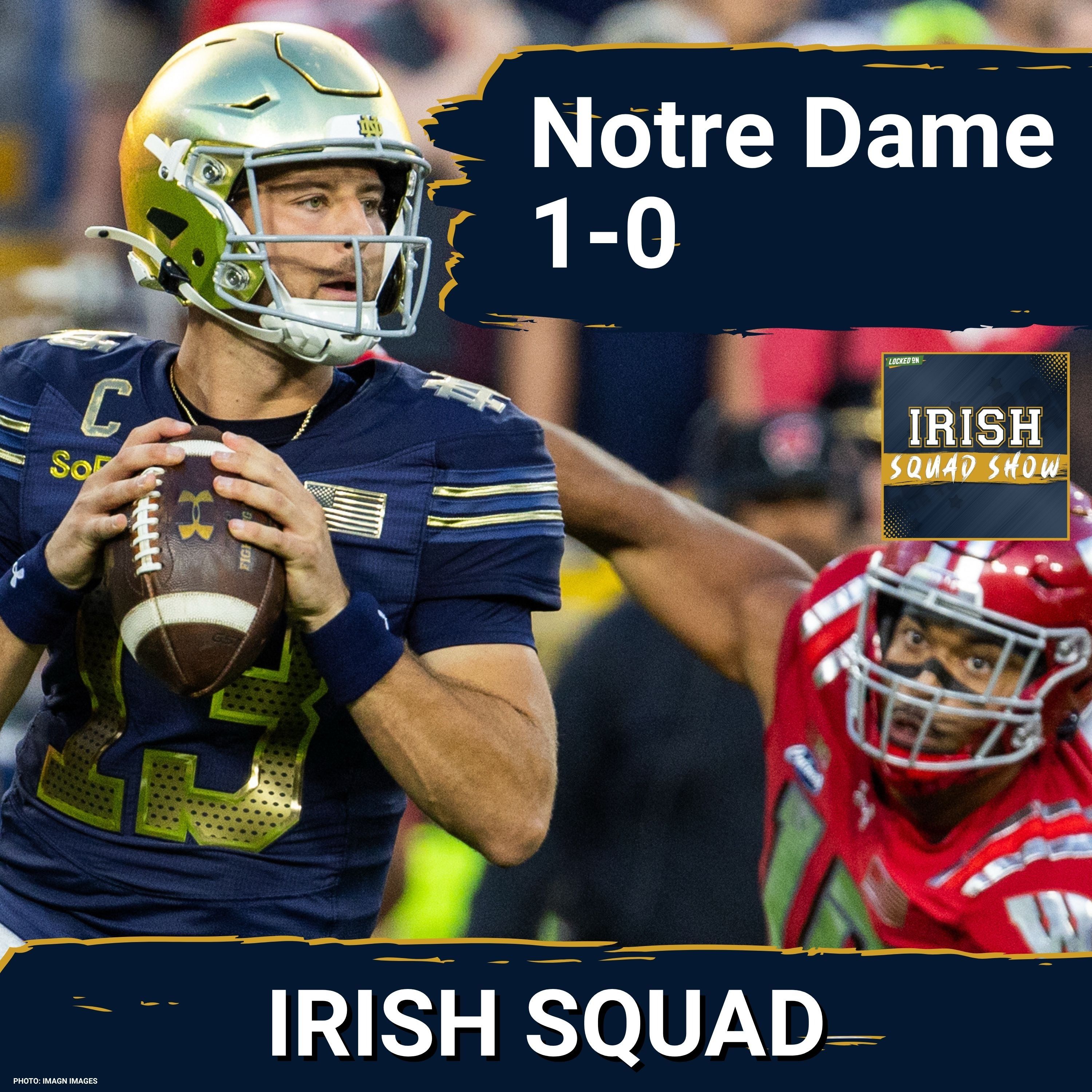 IRISH SQUAD SHOW: After slow start, Notre Dame DOMINATED in the 2nd half and the Irish start 1-0!
