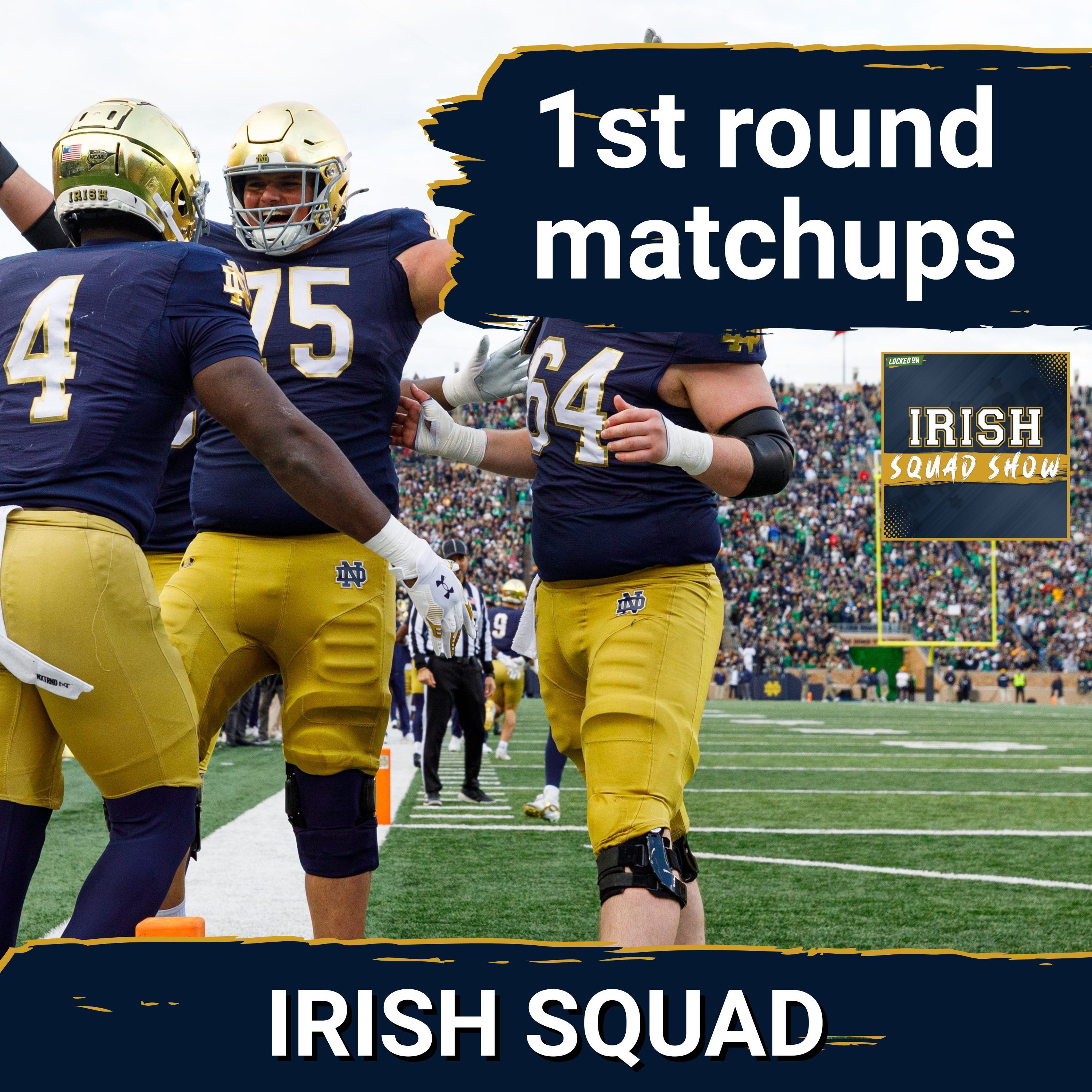 IRISH SQUAD SHOW: BREAKING DOWN the potential 1st round matchups for the Notre Dame Fighting Irish!
