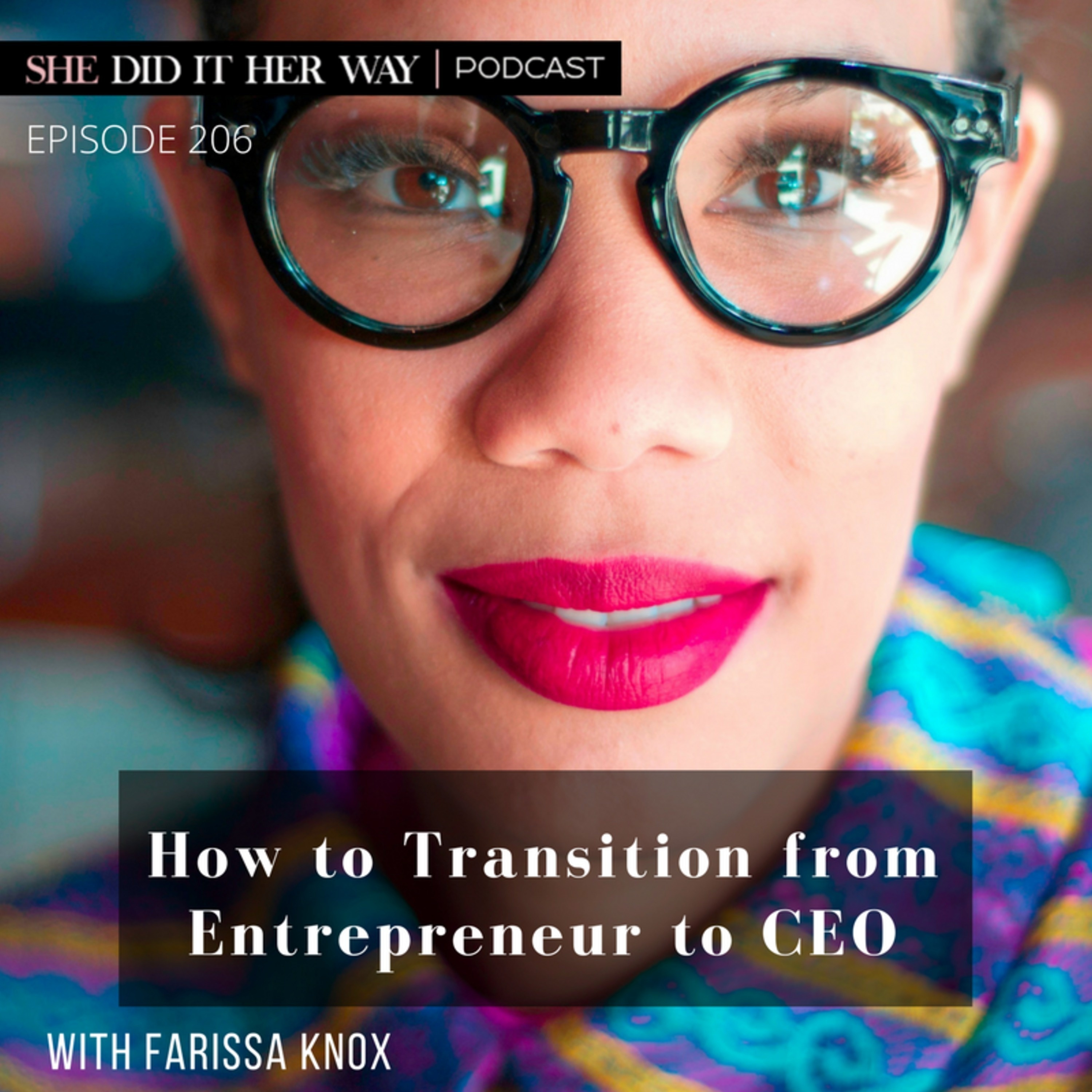 SDH207: How to Transition from Entrepreneur to CEO with Farissa Knox episode artwork