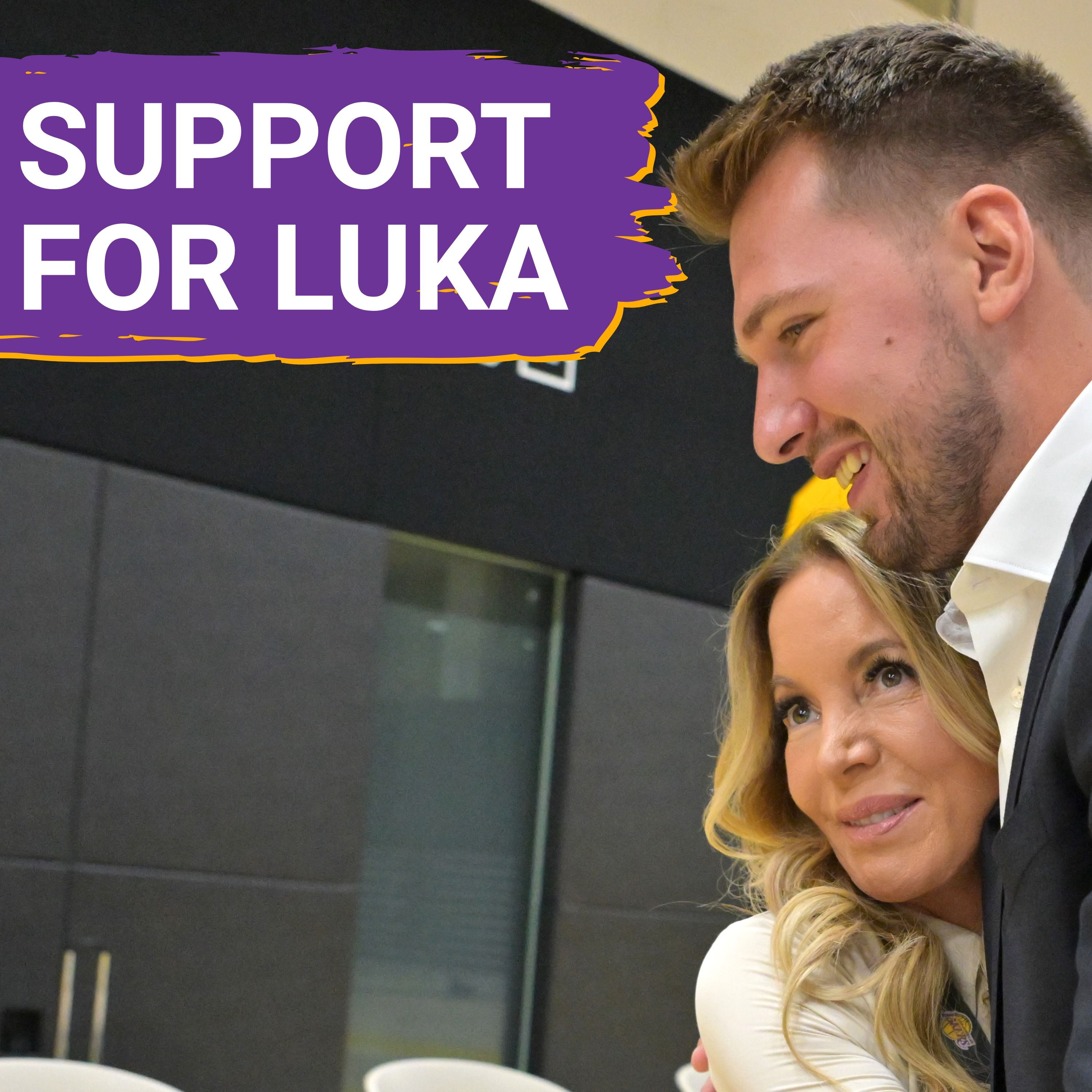 The Lakers Make a Big Show of Support for Luka Dončić Before the Start of Eurobasket