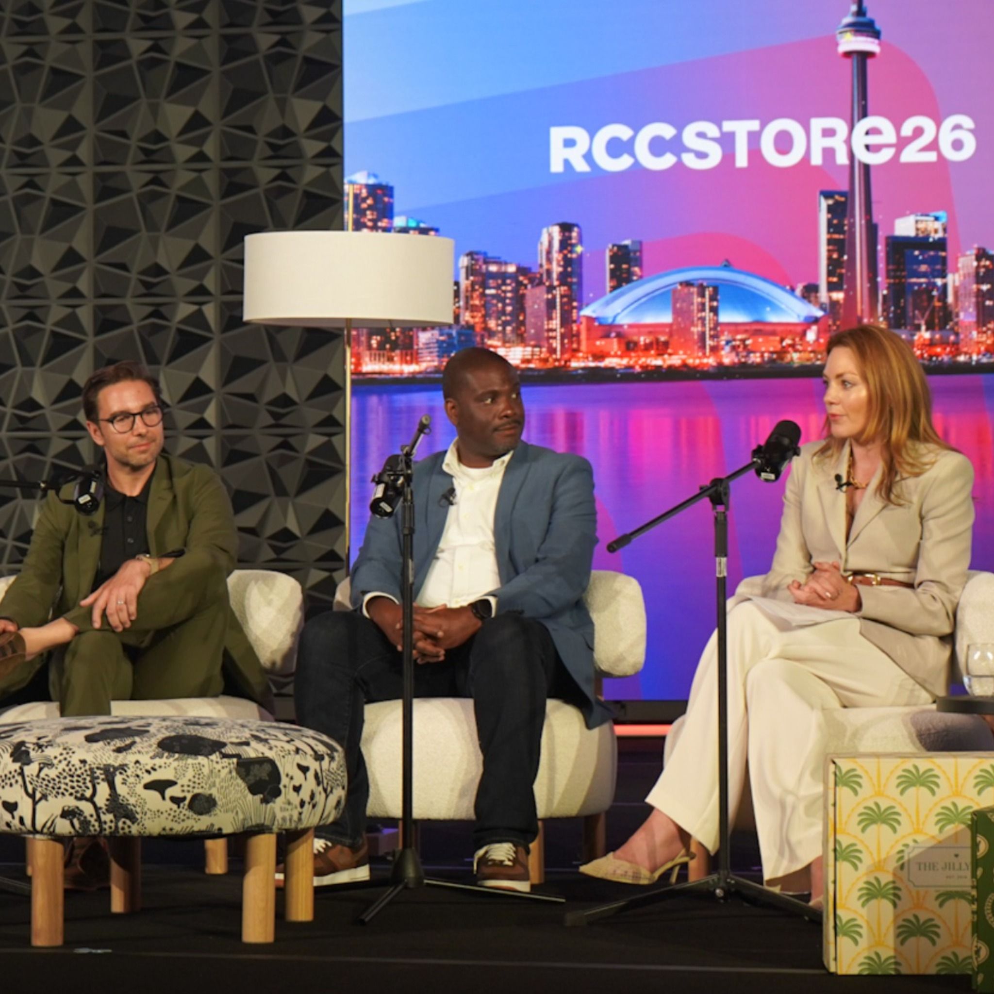 Julia Freeman, CEO of The Jilly Box, David Brownstein, President of Browns Shoes, and Selwyn Crittendon, CEO of IKEA Canada, Live on Stage at STORE 2026 episode artwork