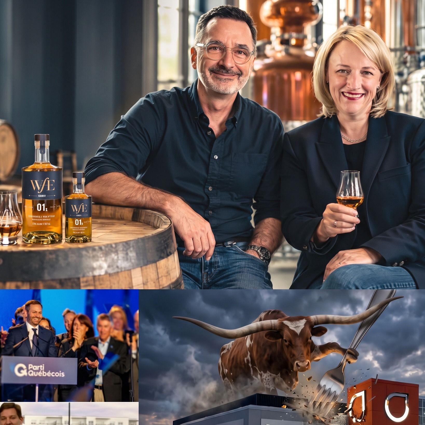 Wild Fork Gets the Fork, Boycott Math, New PQ Government & AG and guests Vicky Trépanier, President, and Jean-François Théorêt, Master Distiller, WfE Distillery