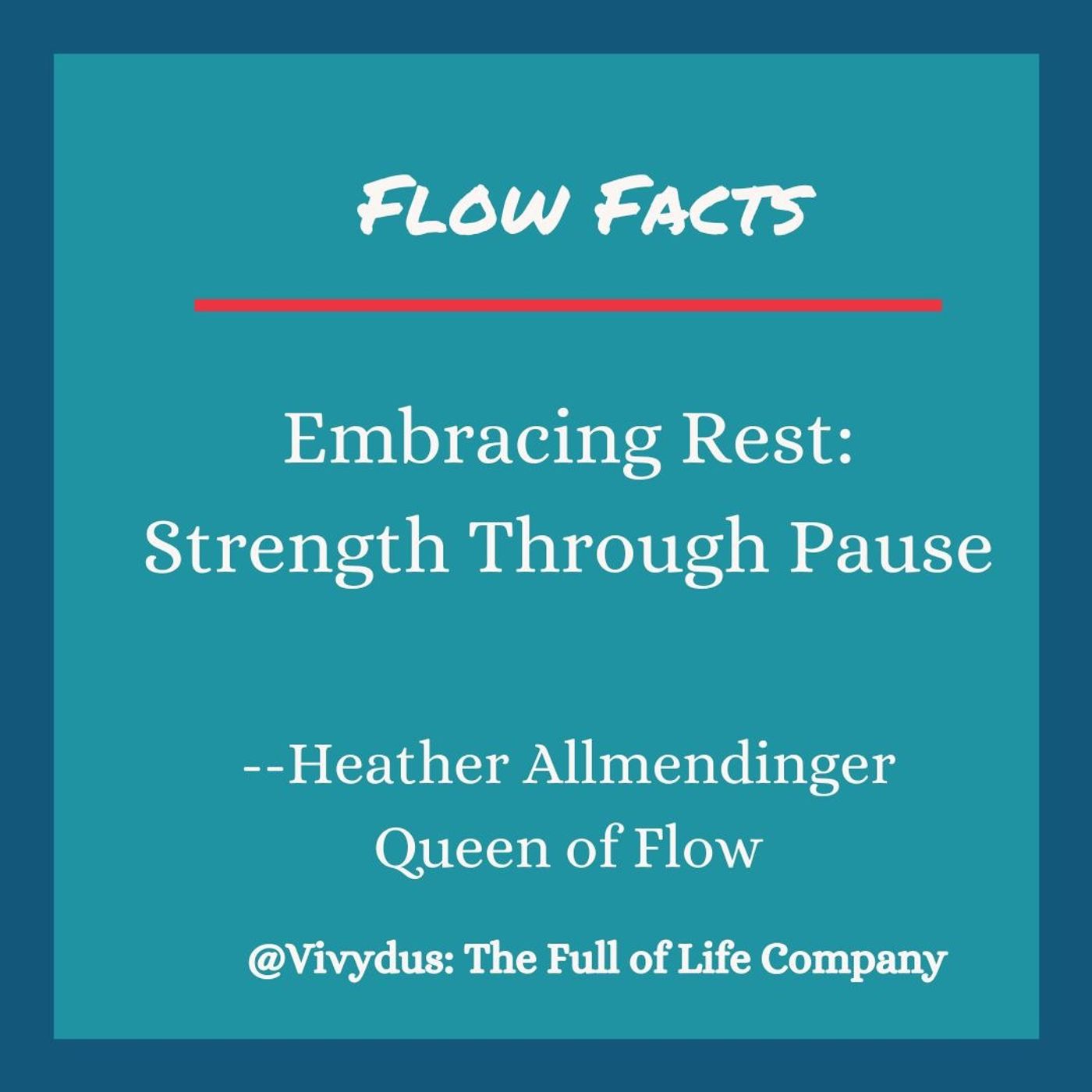 FF 2 - Embracing Rest: Strength Through Pause