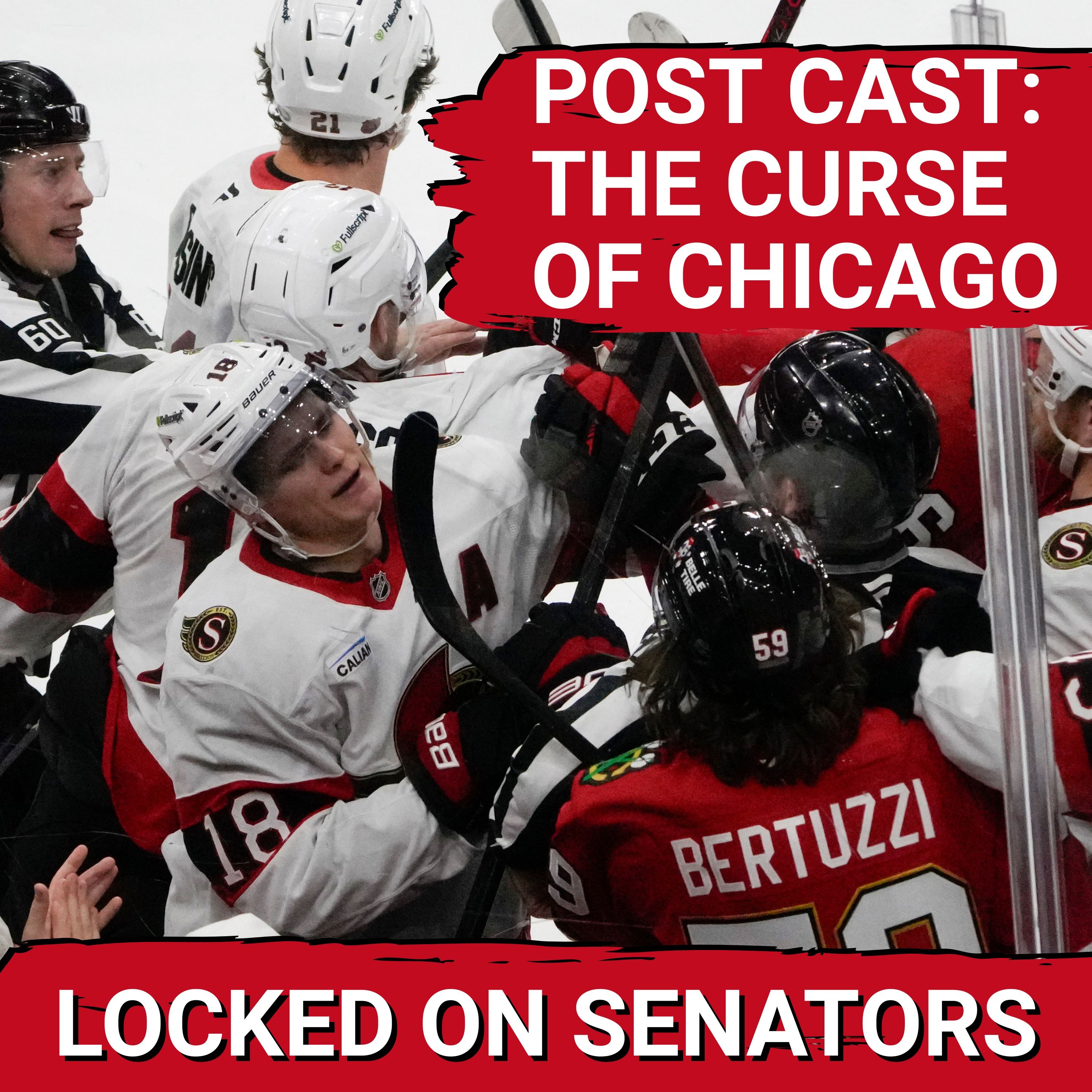 POST CAST: CONNOR BEDARD HAT TRICK HIGHLIGHTS UGLY OTTAWA SENATORS LOSS VS CHICAGO BLACKHAWKS