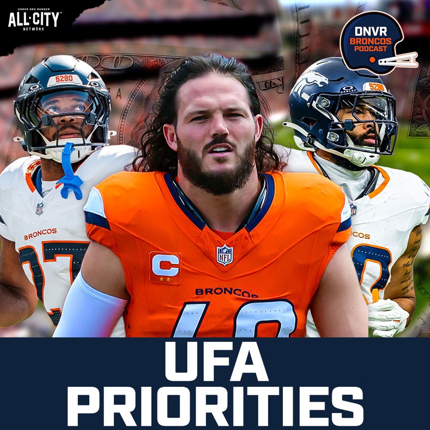 Brian Baldinger ranks the Denver Broncos Top 5 free agents after the NFL Combine