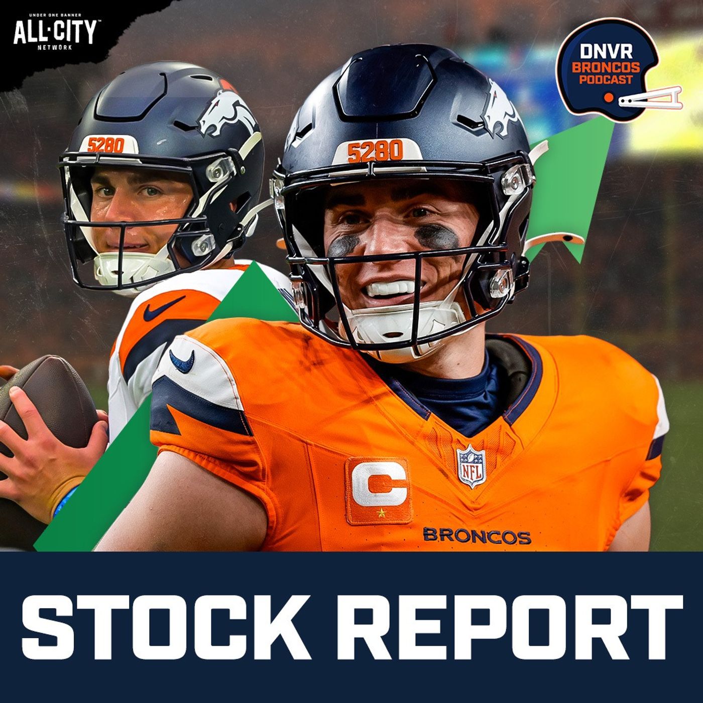 How did Bo Nix’s stock change during the Broncos’ 2025 season?