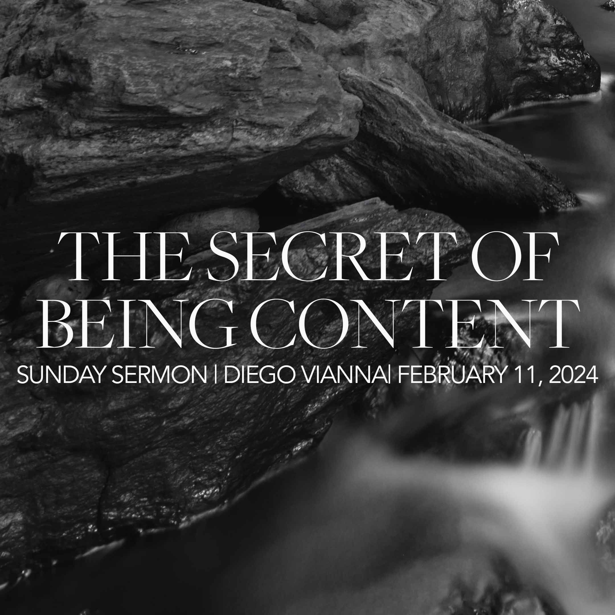 The Secret of Being Content