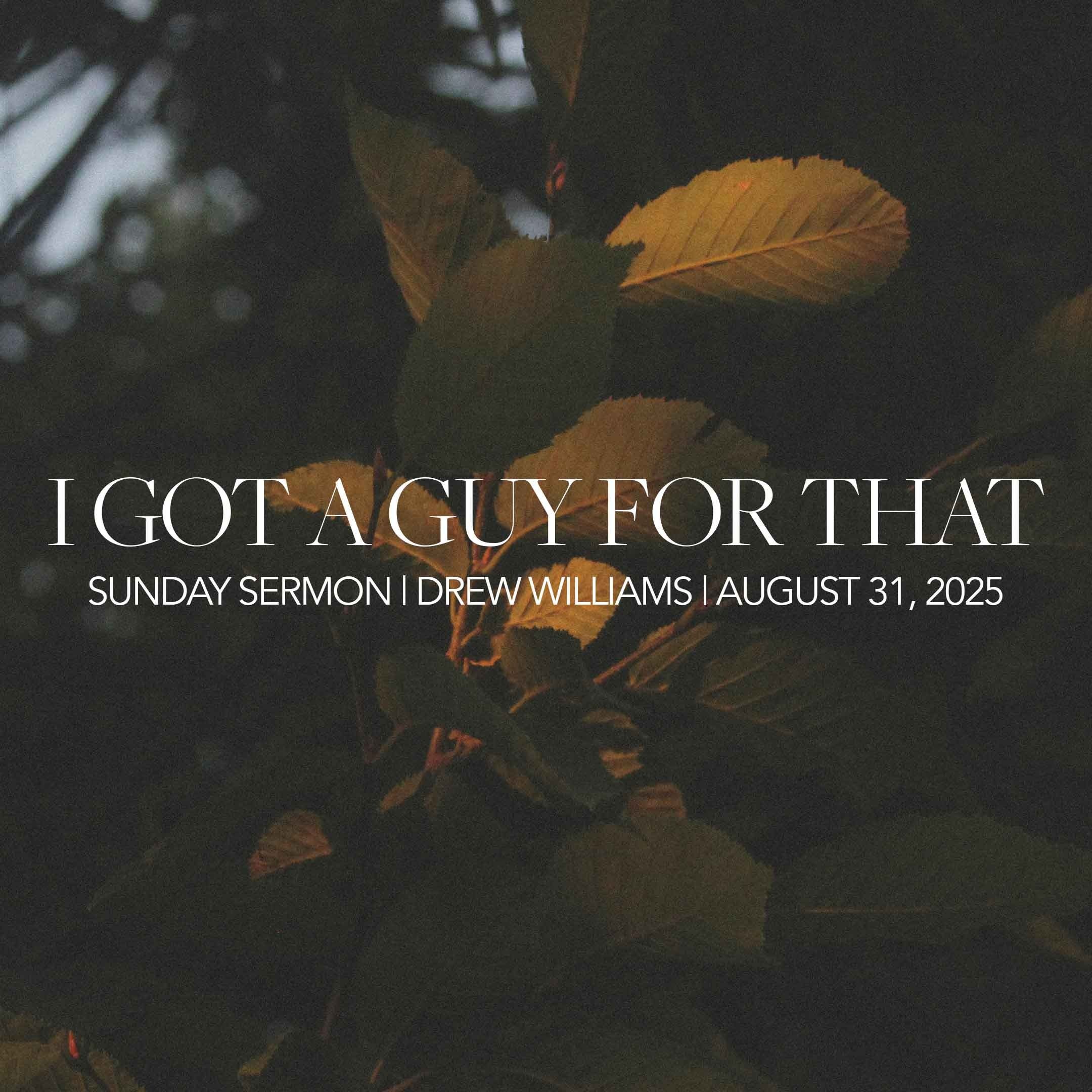I Got a Guy for That