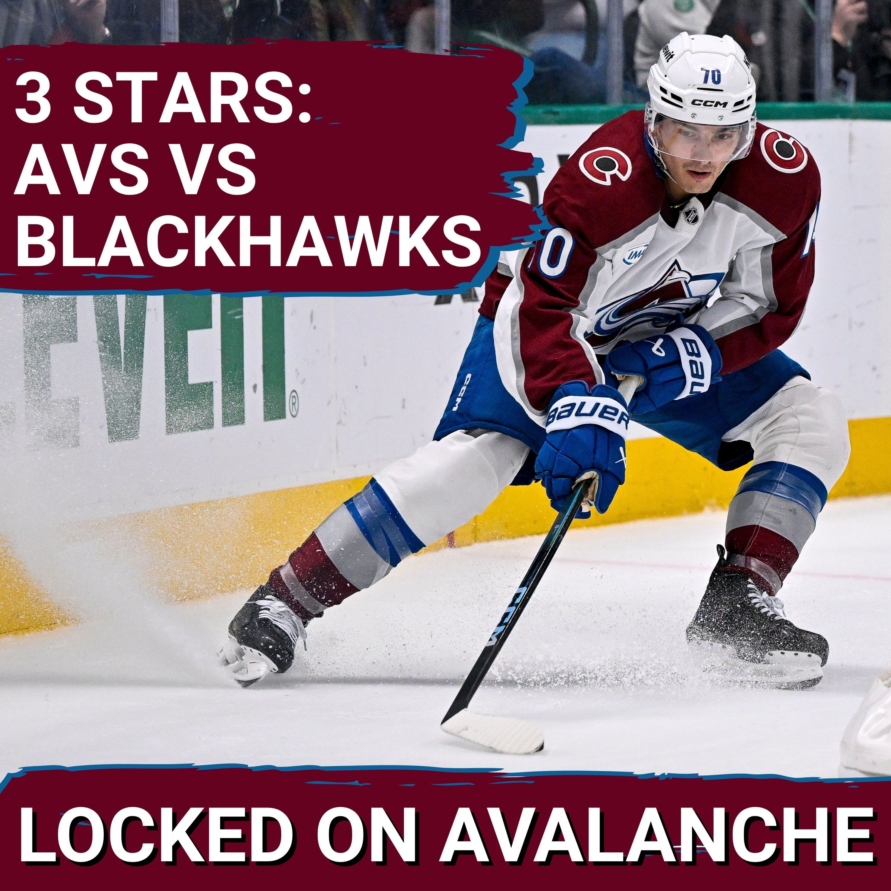 3 Stars of the Game: Avalanche vs Blackhawks