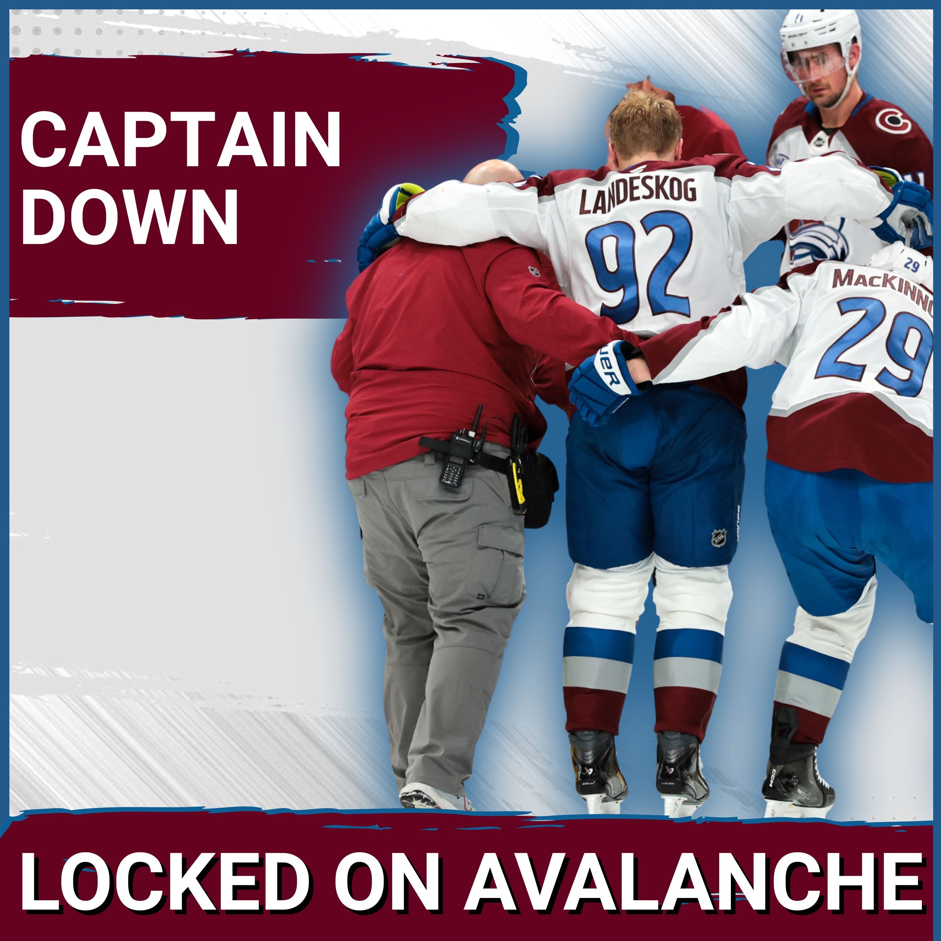 Gabriel Landeskog Exits With Bad Looking Injury as Avalanche Split the Weekend Back to Back