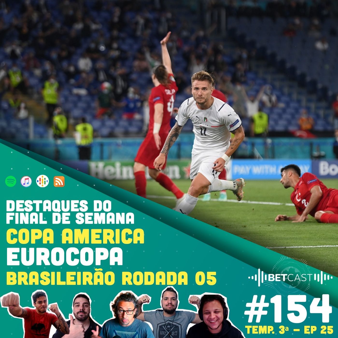 Betcast 154 - Rodada Final da Euro 2020 e Campeonato Brasileiro