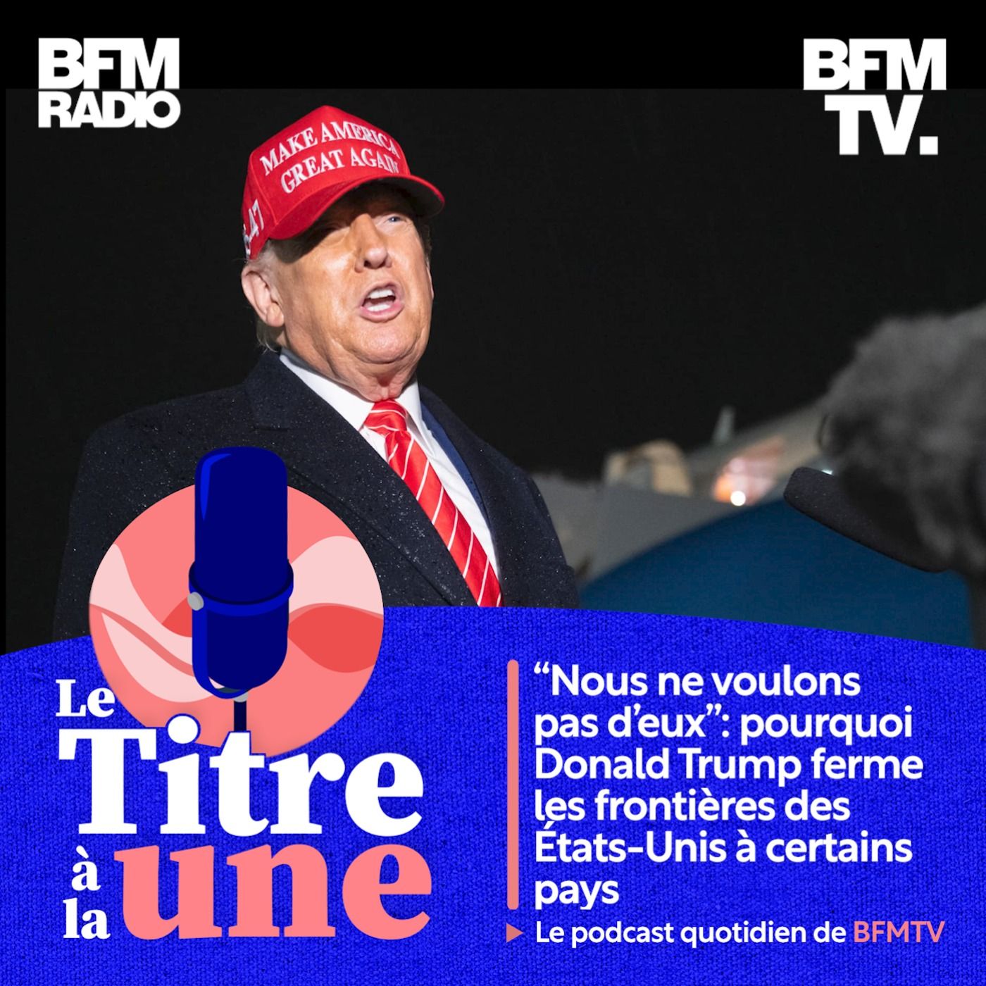 Le titre à la une
