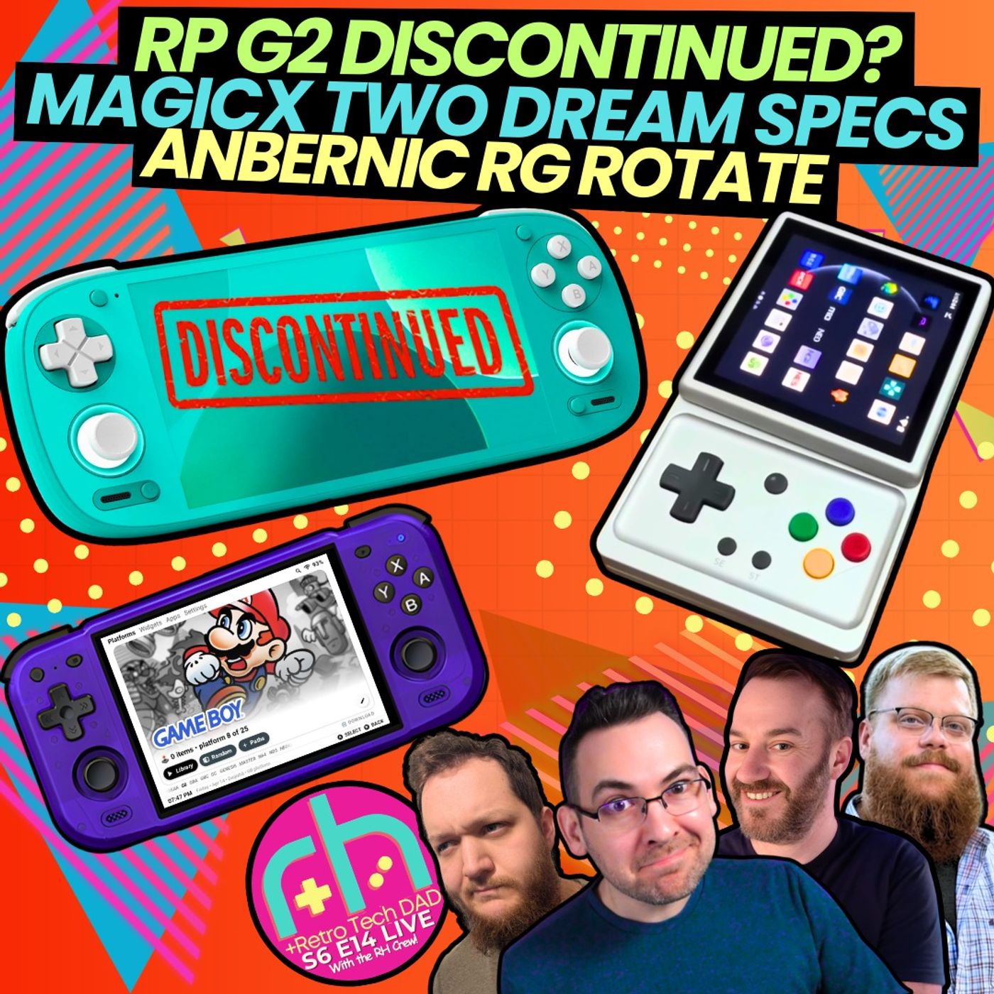 RP G2 Discontinued? Anbernic RG Rotate & MagicX Two Dream SPECS