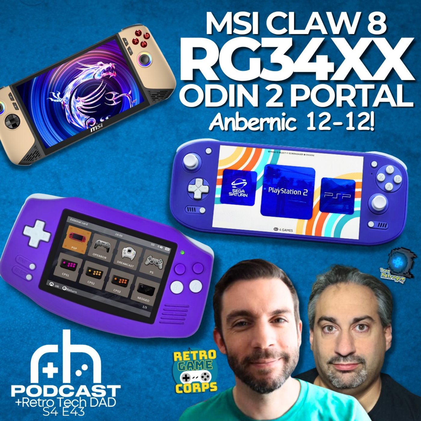 Odin 2 Portal Hands-on, Claw 8 & RG34XX (ft. RetroGameCorps & TeamRetrogue)