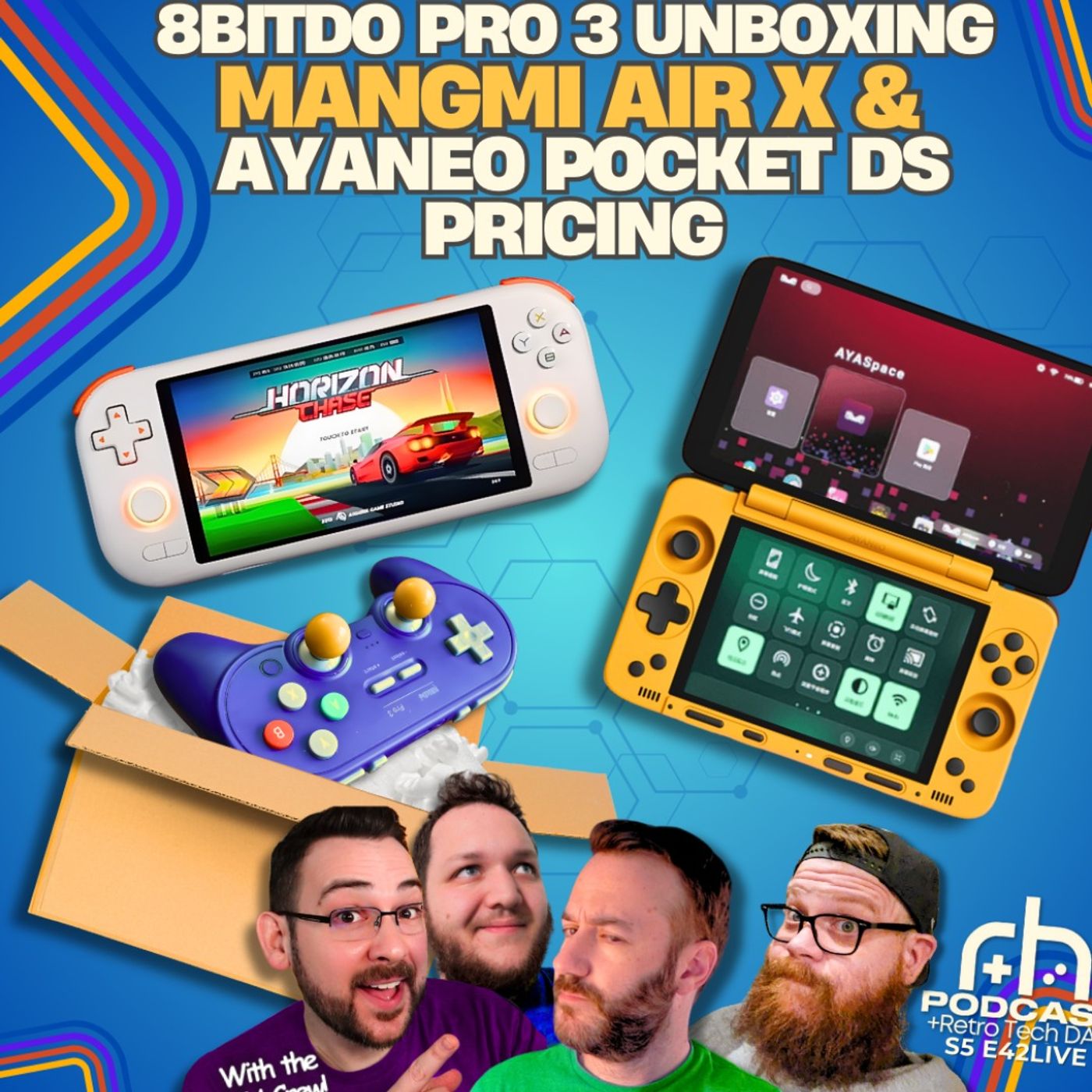 Mangmi Air X Price, AYANEO Pocket DS IGG & 8bitdo Pro 3 Unboxed!