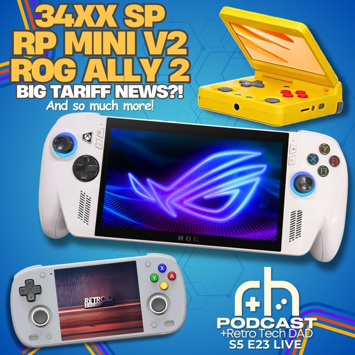 NEW Asus ROG Ally 2, Anbernic RG34xx SP & Retroid Pocket Mini V2