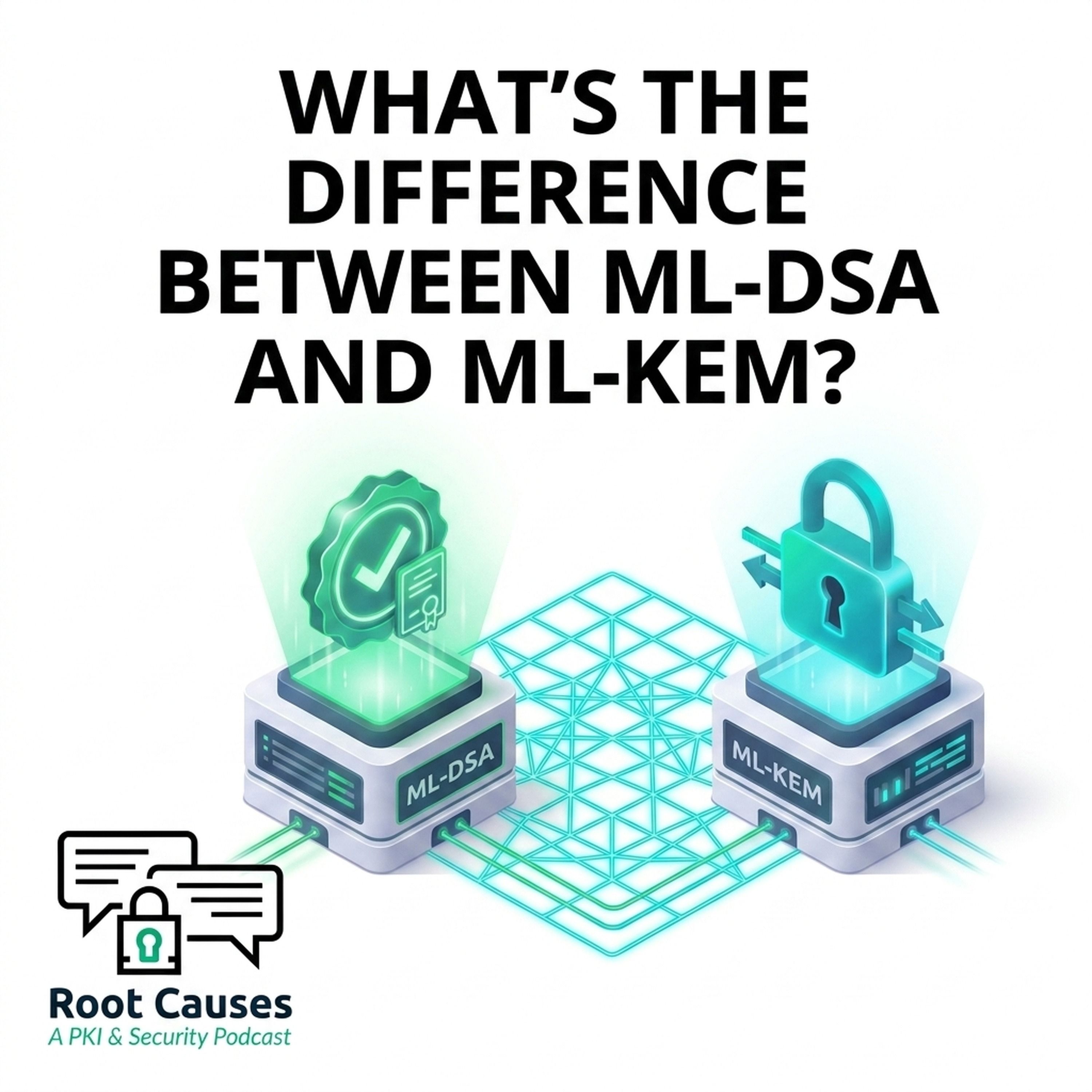 Root Causes 654: What's the Difference Between ML-DSA and ML-KEM?