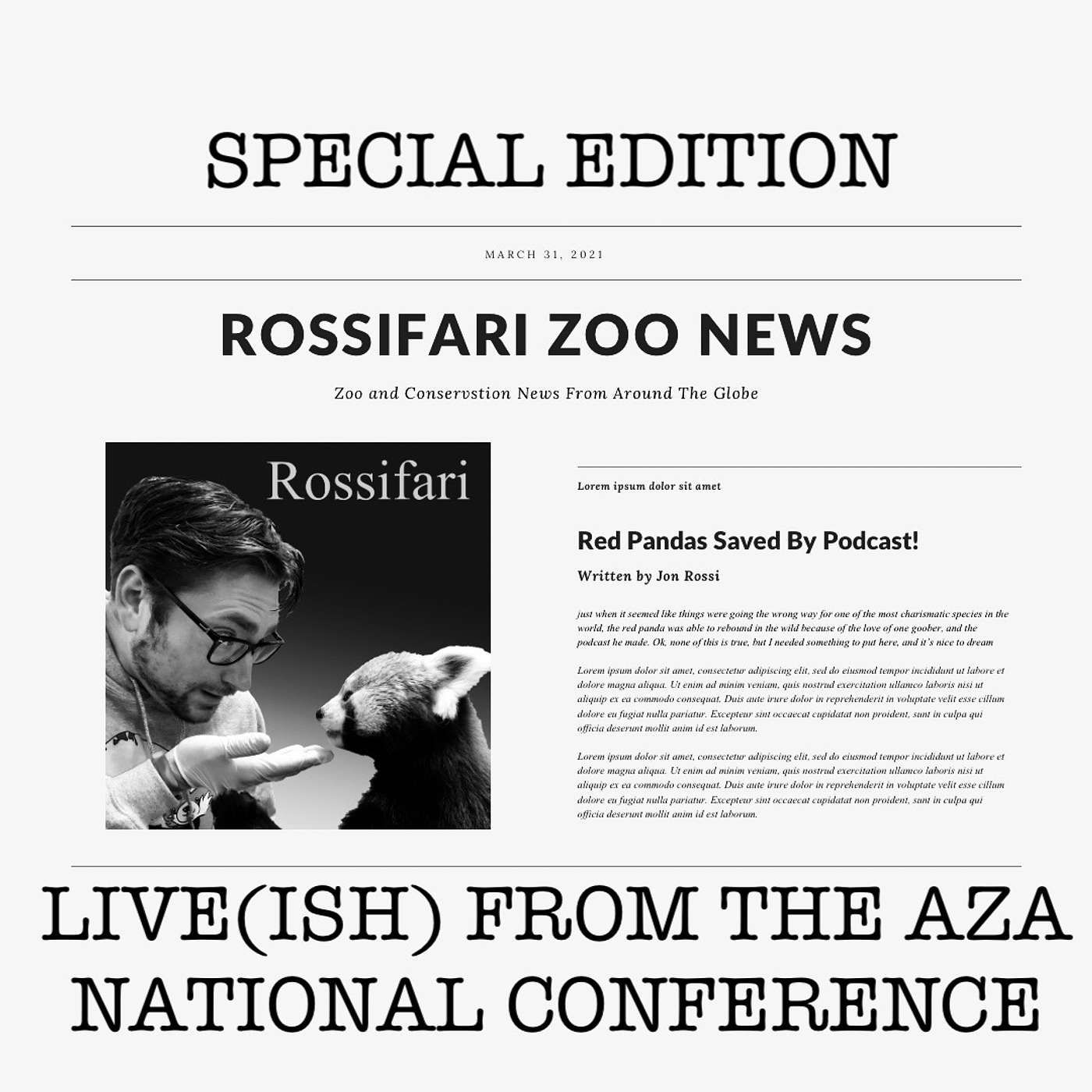 Rossifari Zoo News 09/02/22 - LIVE(ISH)! From the AZA National Conference with Katie Propp and Dr. Zoë Vesley-Gross episode artwork