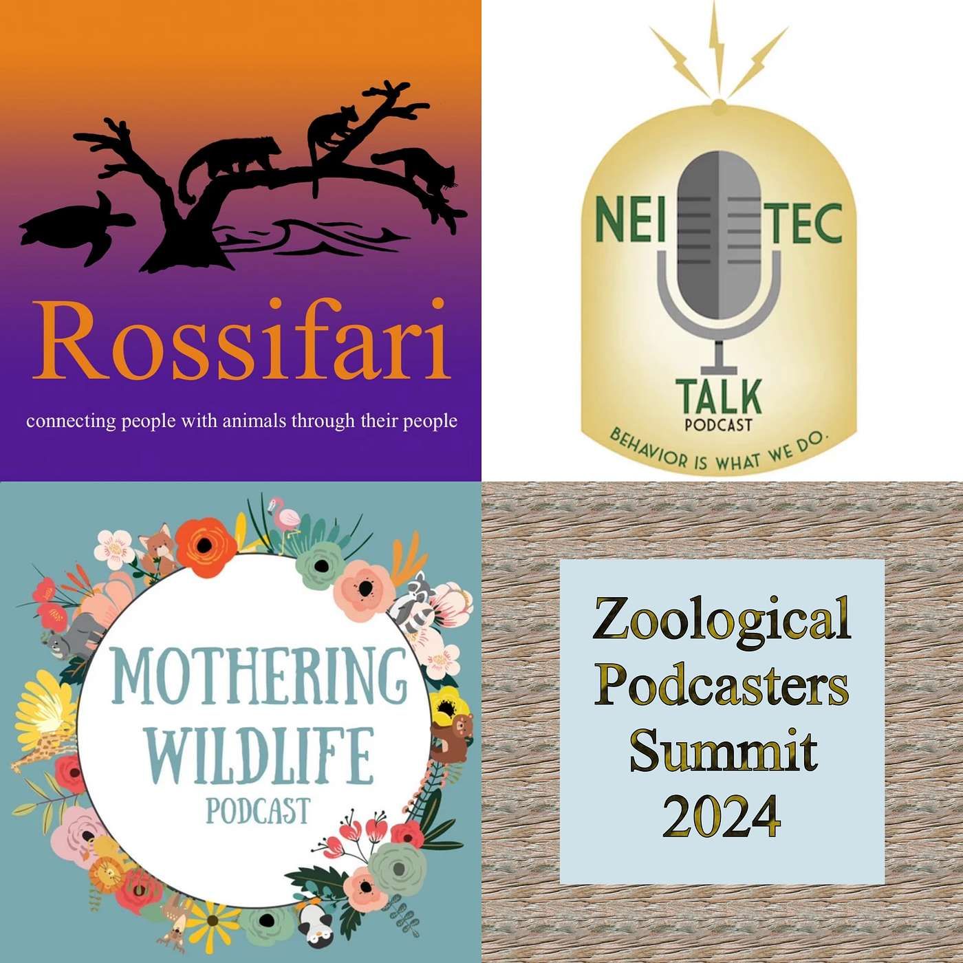 Zoological Podcasters Summit 2024 featuring Chris Jenkins of the NEI Tec Talk Podcast and Elizabeth Johnson of Mothering Wildlife episode artwork