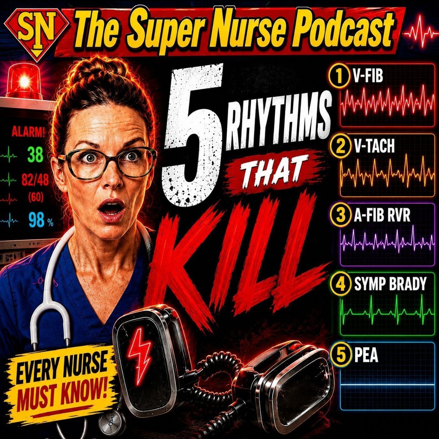 5 Life-Threatening Cardiac Rhythms Every Nurse Must Recognize and Treat episode artwork