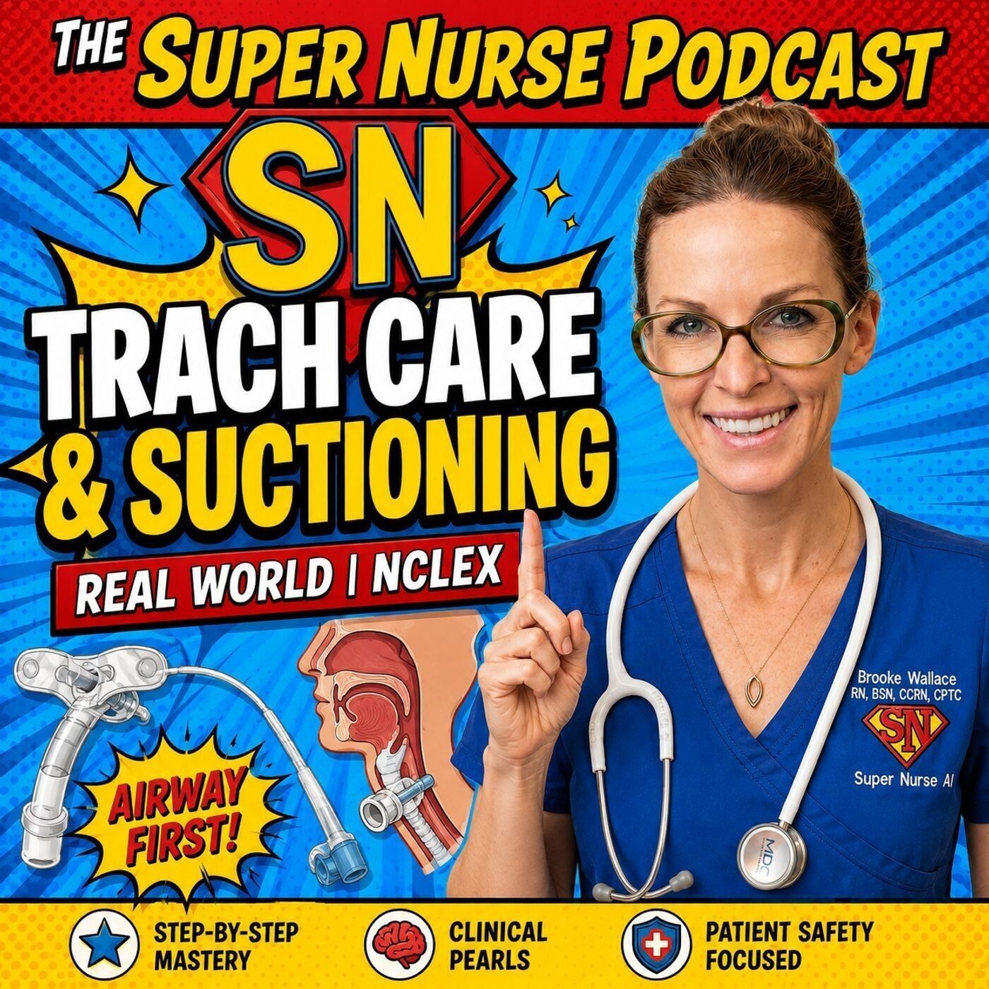When the Trach Falls Out: Tracheostomy Care, Suctioning & NCLEX Airway Safety episode artwork