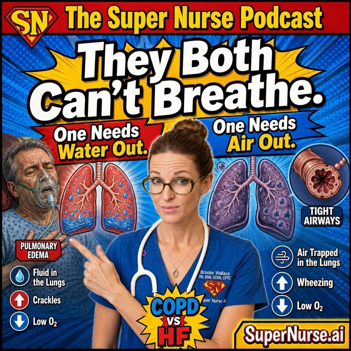 Drowning vs. Suffocating: How Nurses Decode the Difference Between Heart Failure and COPD