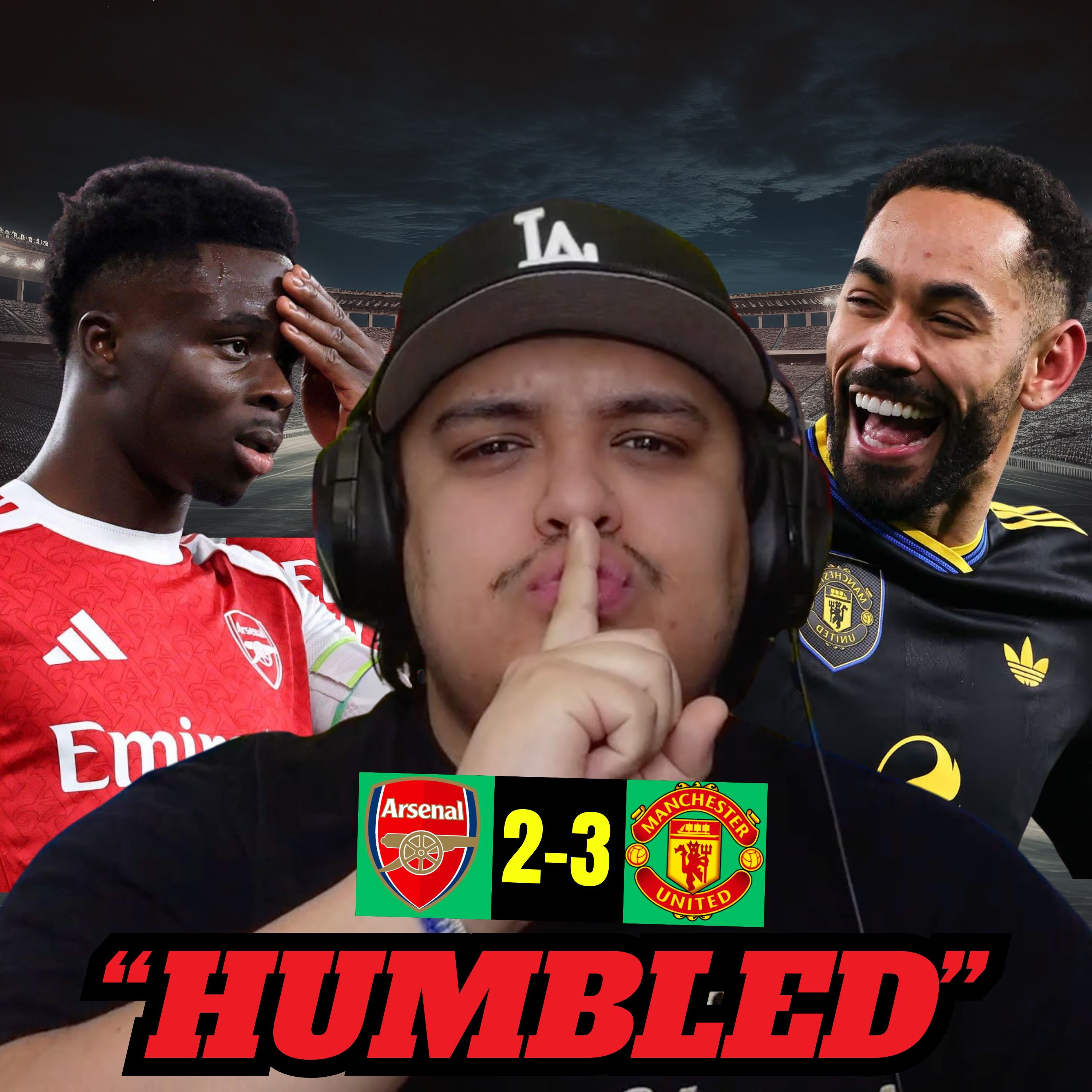 A Manchester United MASTERCLASS at the Emirates! | Arsenal 2-3 Man U REACTION episode artwork
