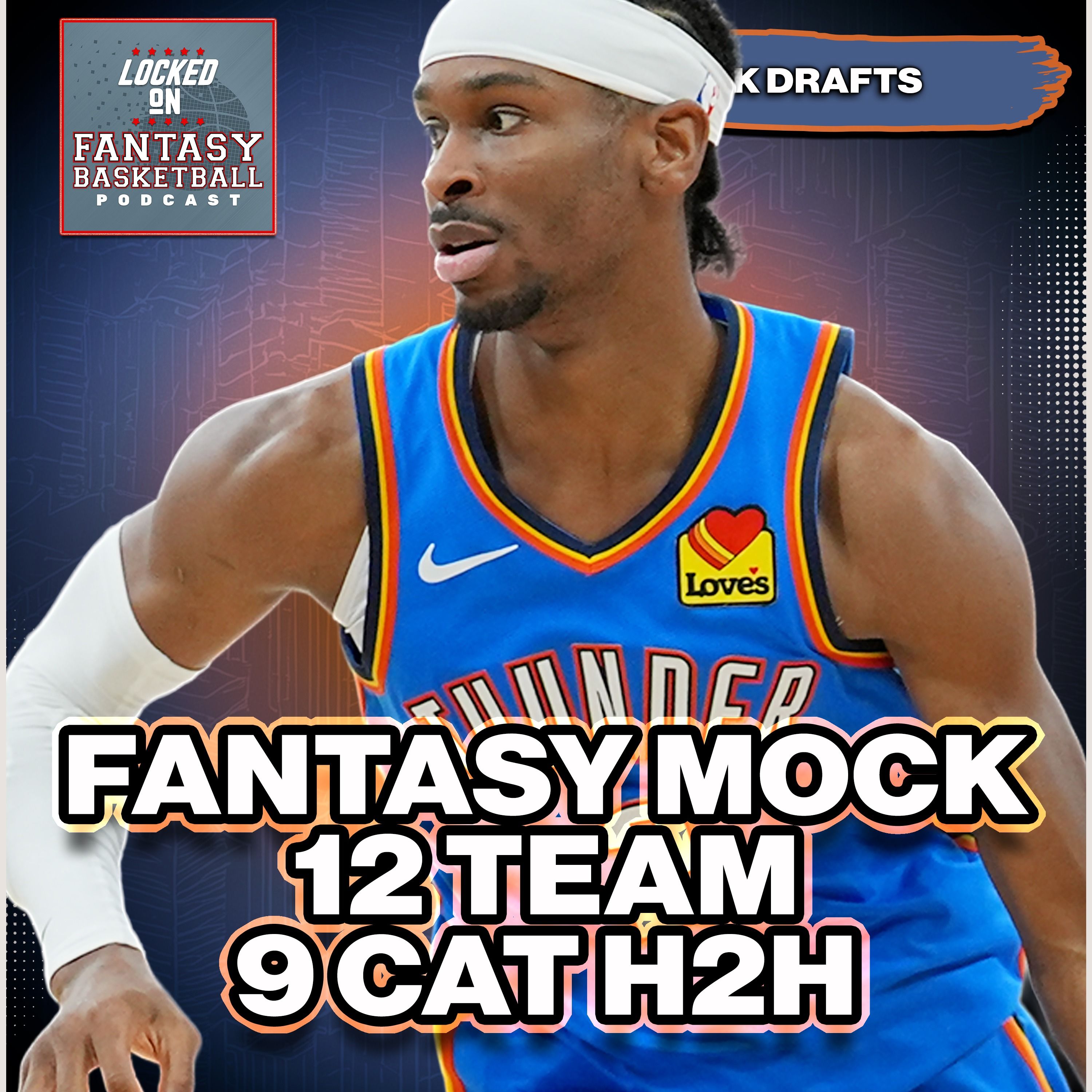 NBA Fantasy Basketball EARLY Mock Draft | 9 Cat 12 Team H2H Mock | Pick 3