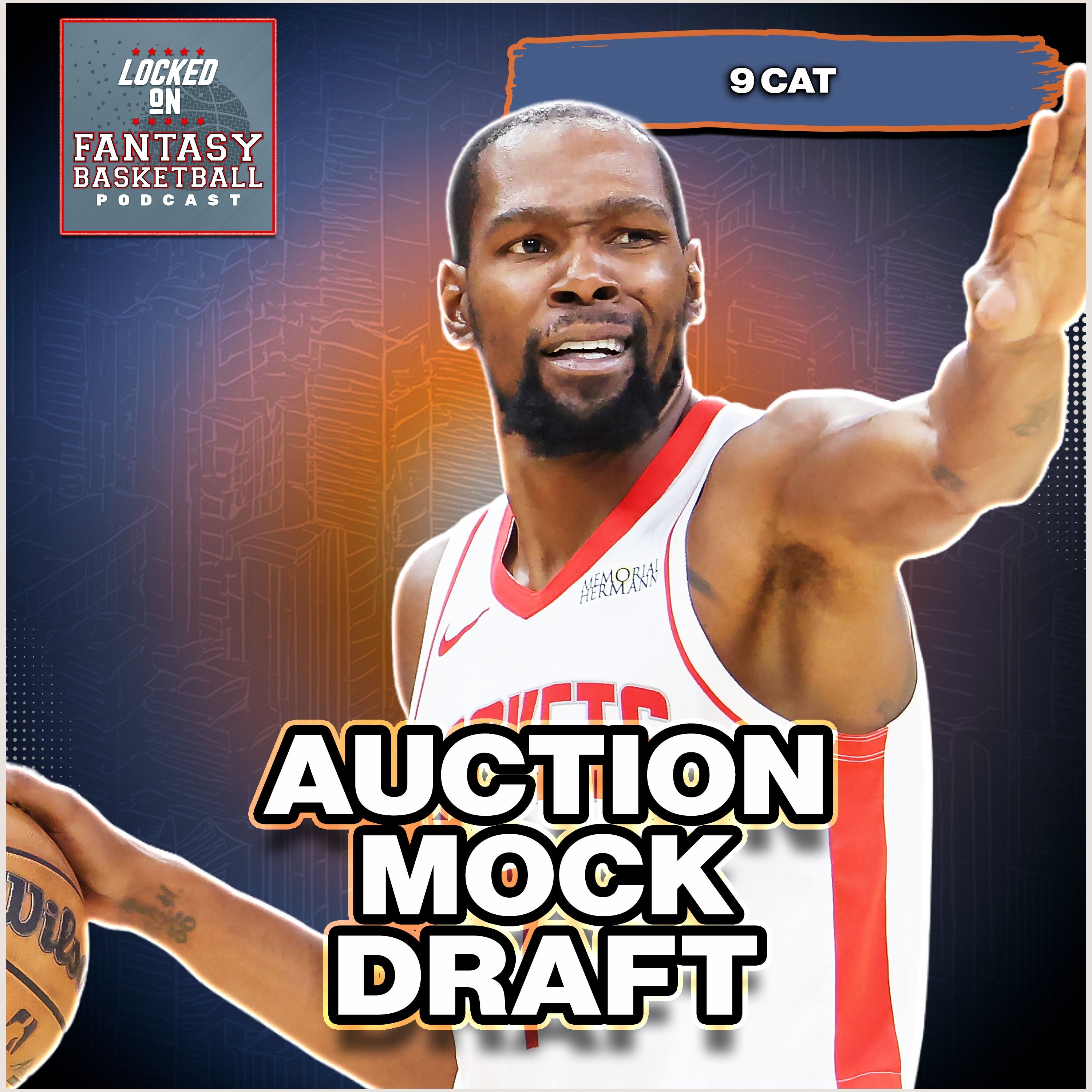 Kevin Durant Headlines My Auction Draft Strategy | Fantasy Basketball Mock Breakdown