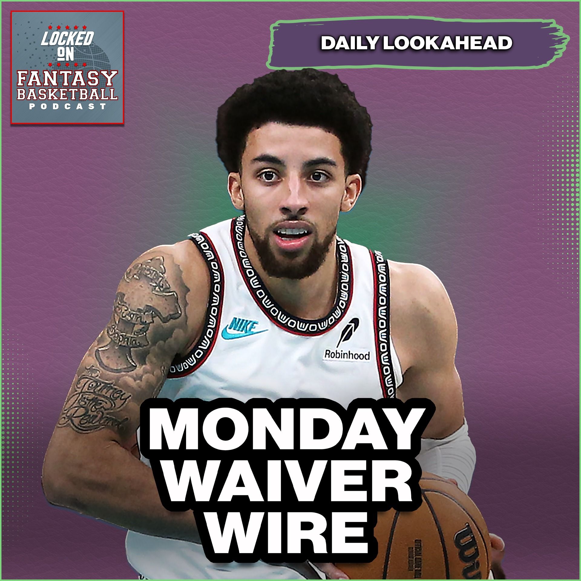 Fantasy Basketball Waiver Wire Stream | Monday NBA Preview