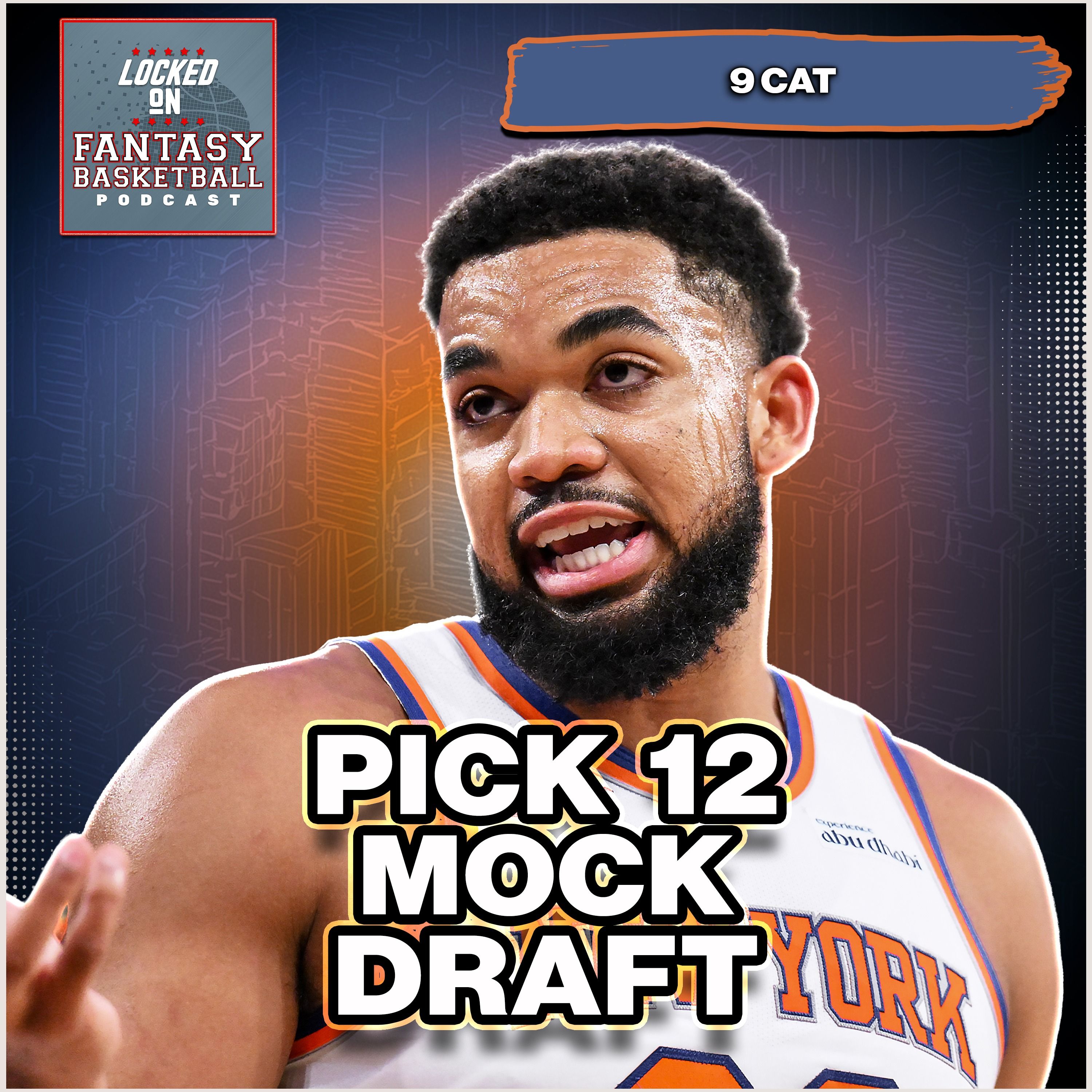 Fantasy Basketball Mock Draft Pick 12 | Building Around Karl-Anthony Towns
