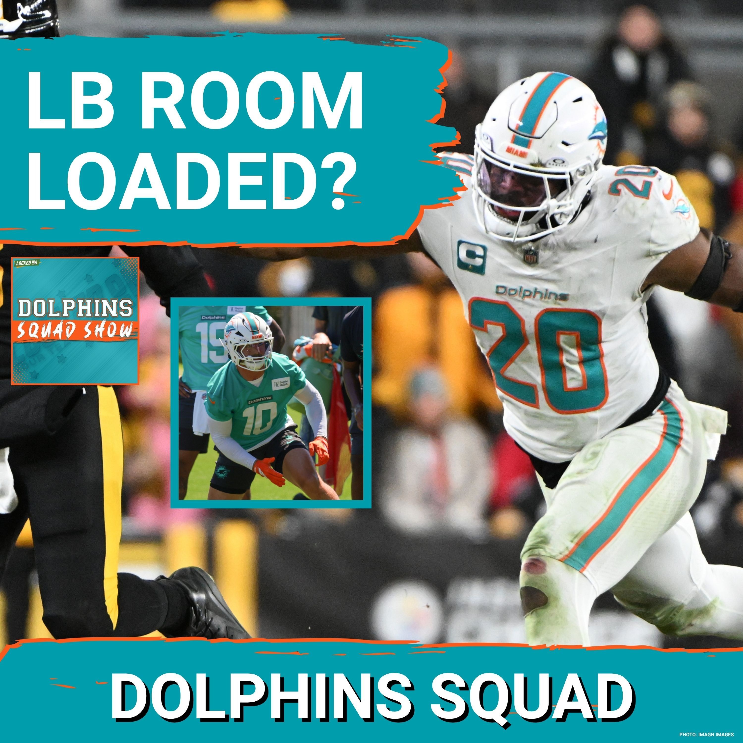 DOLPHINS SQUAD SHOW: Miami Dolphins Training Camp Storylines, LB's Breakdown & Aiyuk Rumors episode artwork