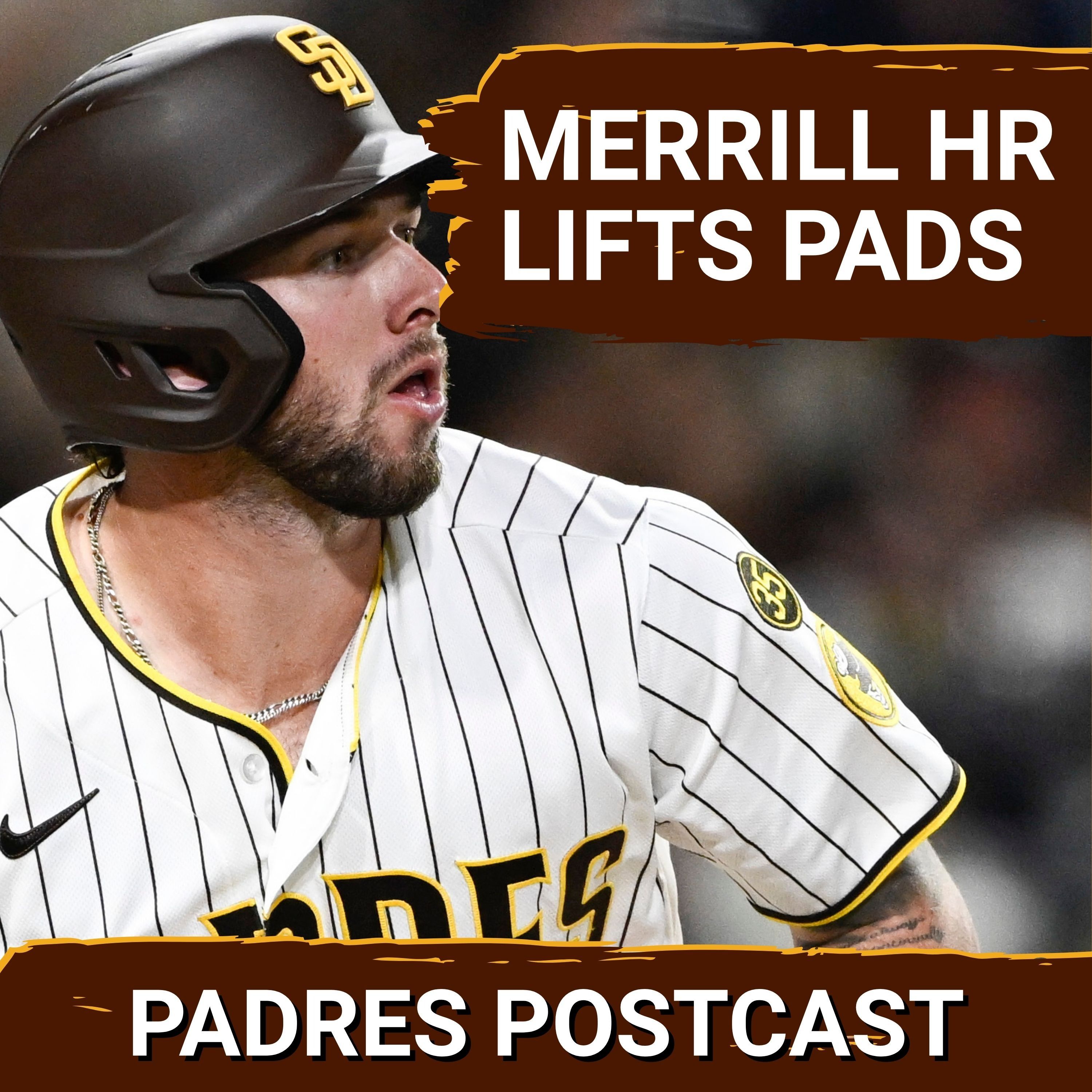PADRES POSTCAST: ACTION JACKSON! Merrill Homers for 3rd Straight Game as Padres Edge Brewers 3-2 episode artwork