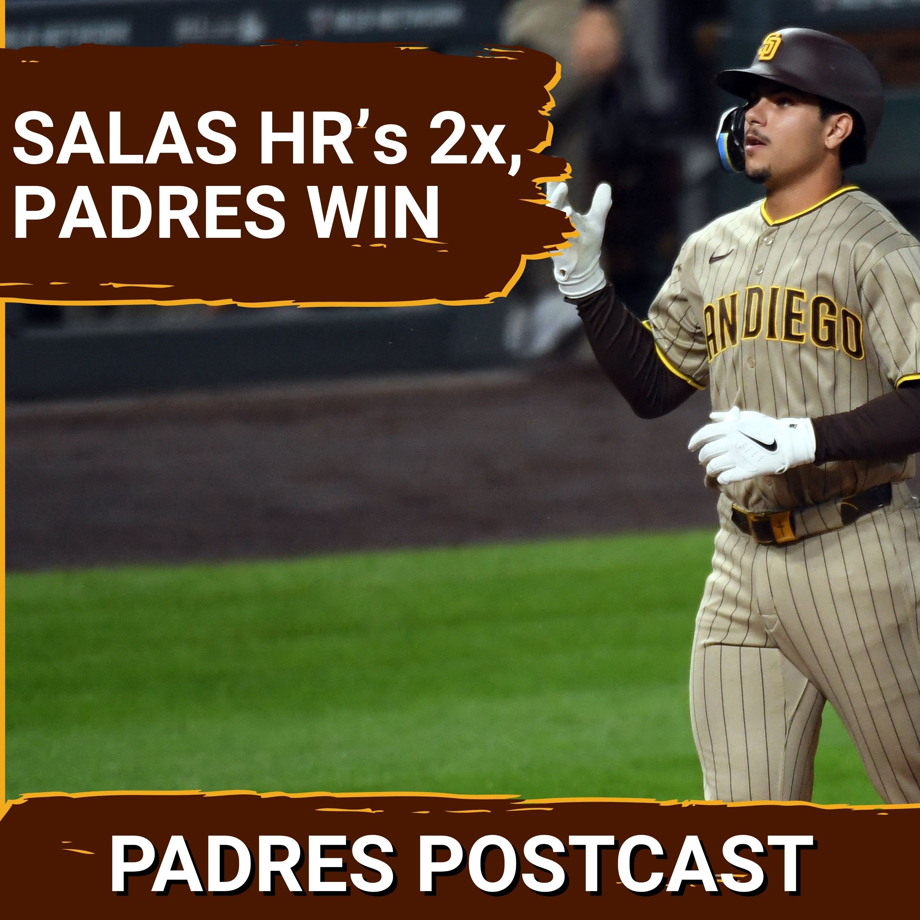 PADRES POSTCAST: SALAS ERUPTS: Rookie's 2-HR Night Leads Padres' 13-Hit Attack in 9-3 Win at Rockies episode artwork