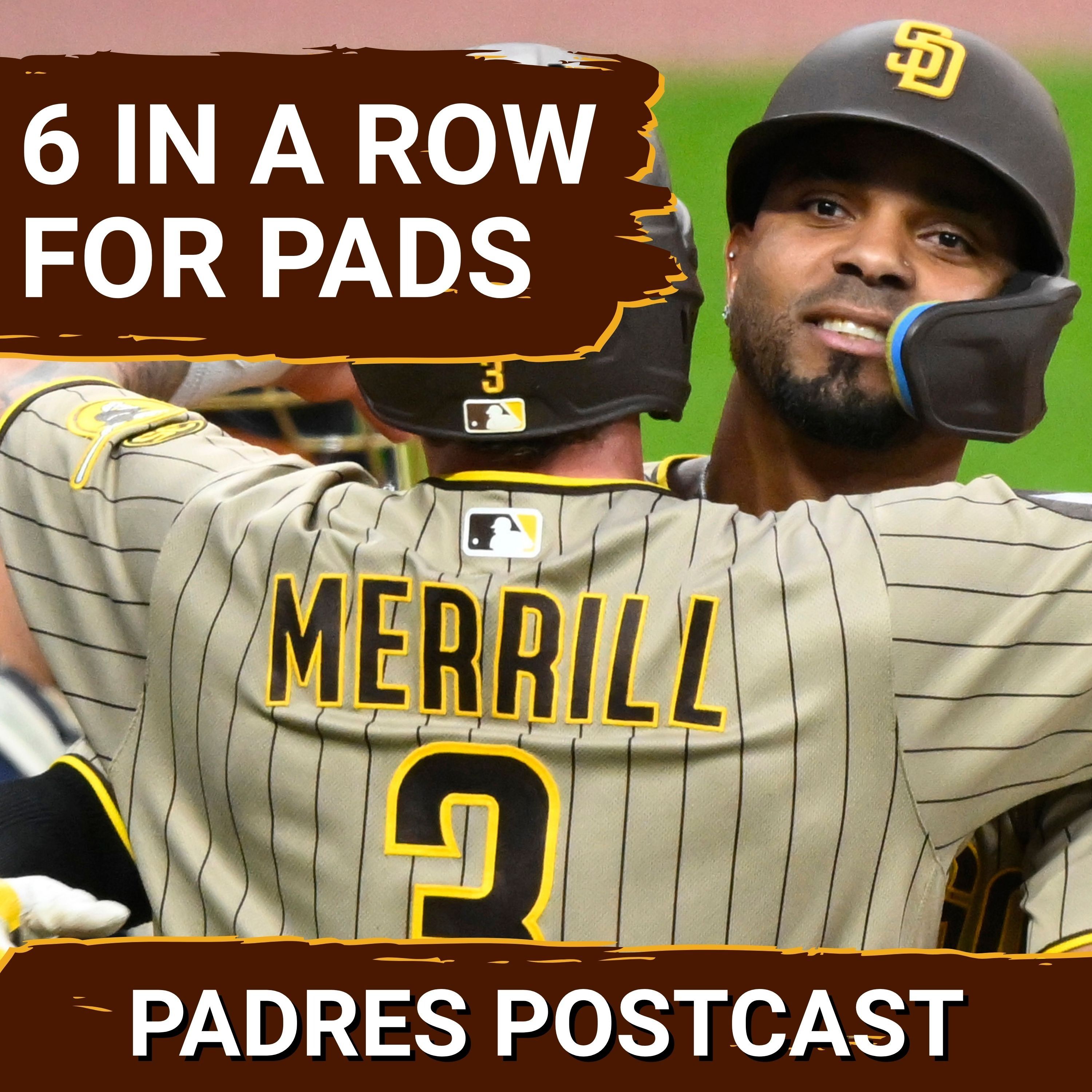 PADRES POSTCAST: SIX STRAIGHT! Padres Erase 3-0 Deficit, Beat Guardians 7-5 for 16th Win In 20 Games episode artwork